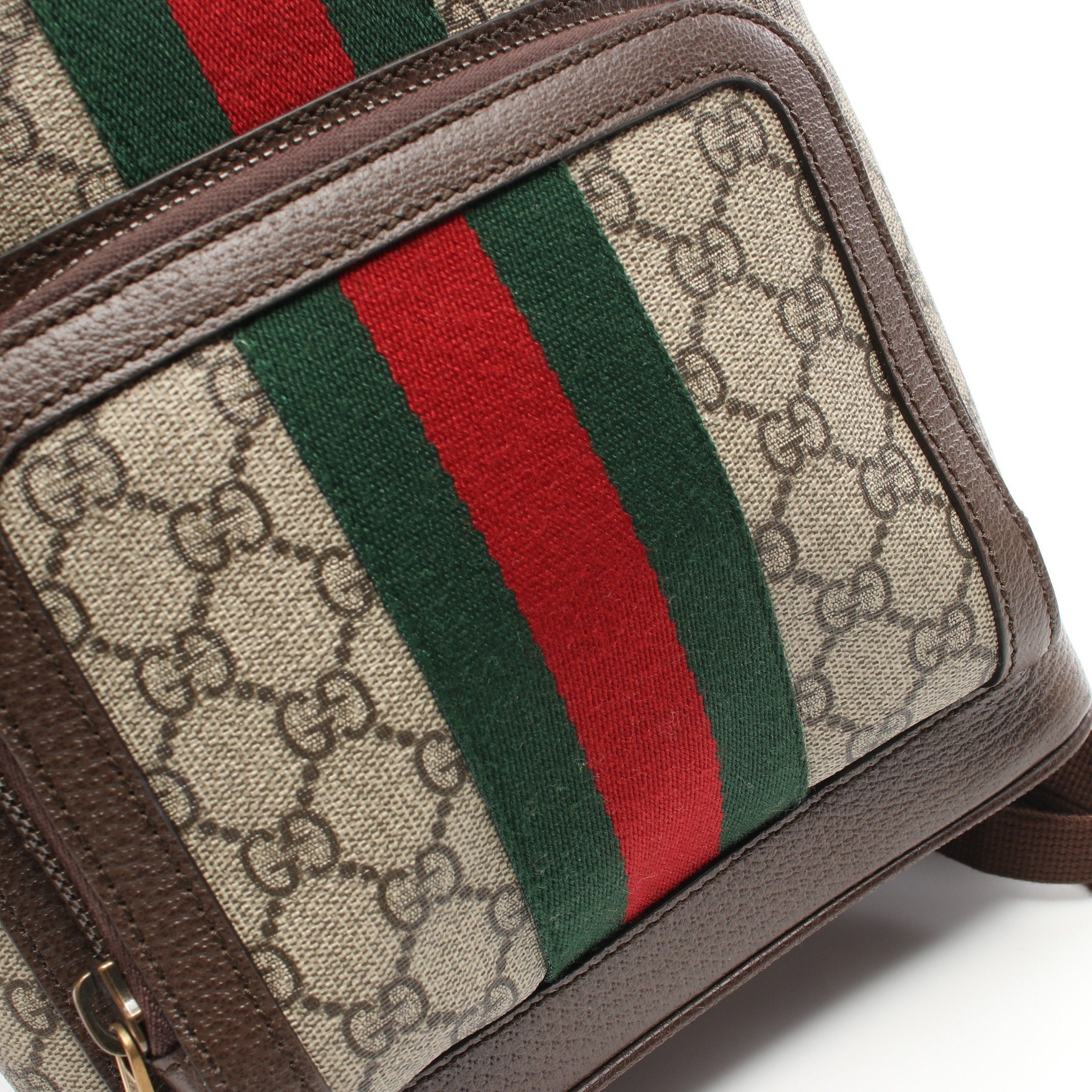 Gucci Gucci Ophidia Gg Supreme Backpack Rucksack Leather Beige Multicolor Size ONE SIZE - 6 Thumbnail