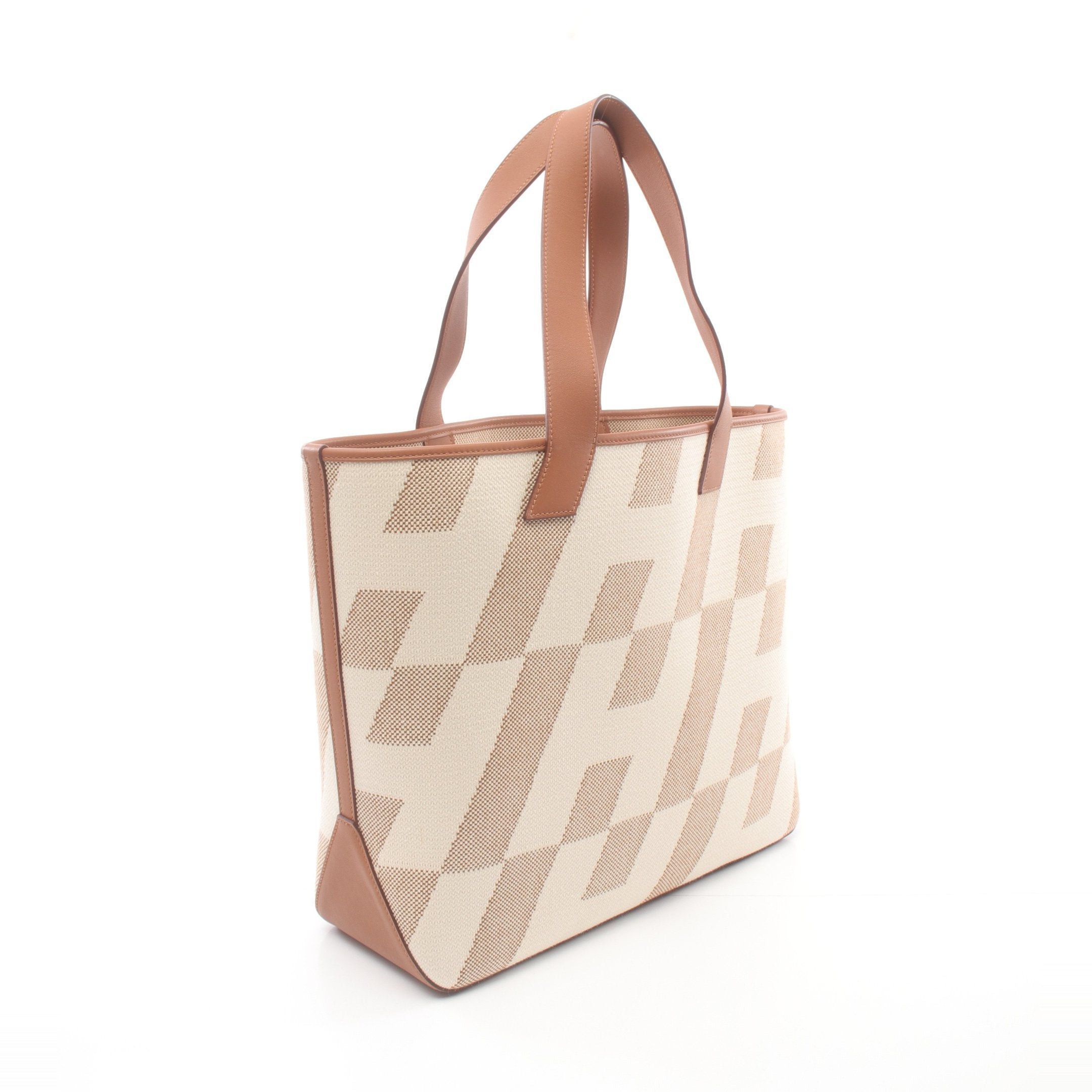 Hermes Hermes H Ambie Gm Natural Gold Handbag Tote Bag Toile Ash Veau Swift Off White Light Brown Z Stamp Size ONE SIZE - 2 Thumbnail