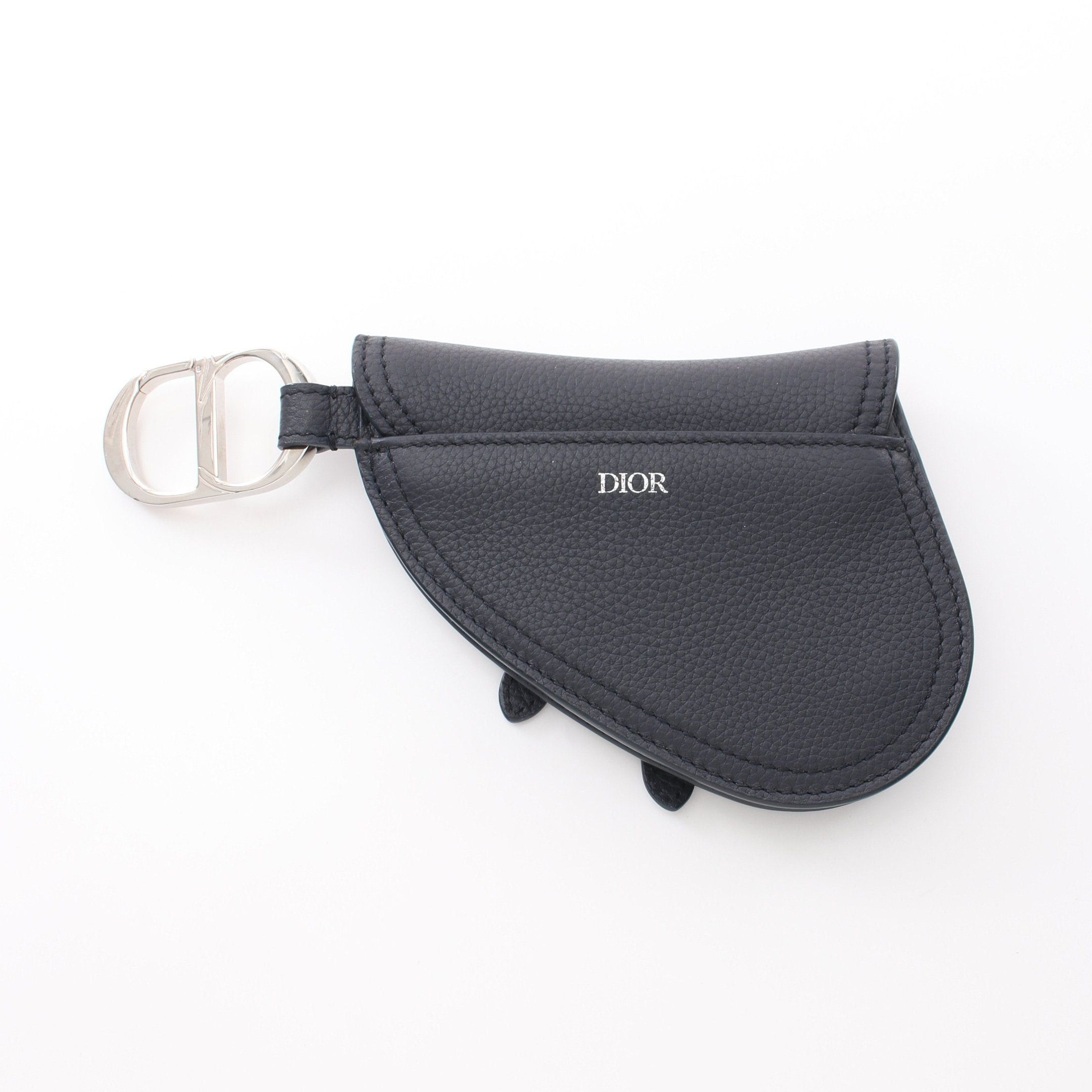 Dior Dior Saddle Coin Purse Leather Navy Size ONE SIZE - 2 Thumbnail