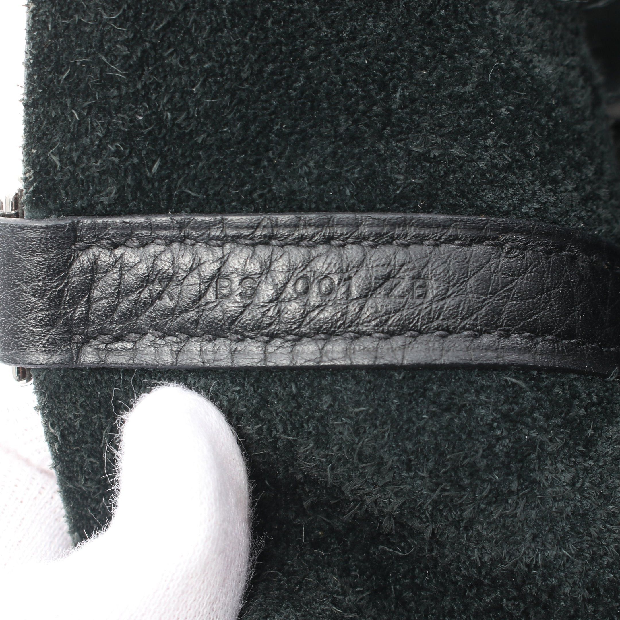 Hermes Hermes Picotane Lock Mm Handbag Clemence Leather Black Silver Hardware X Stamp Size ONE SIZE - 5 Thumbnail