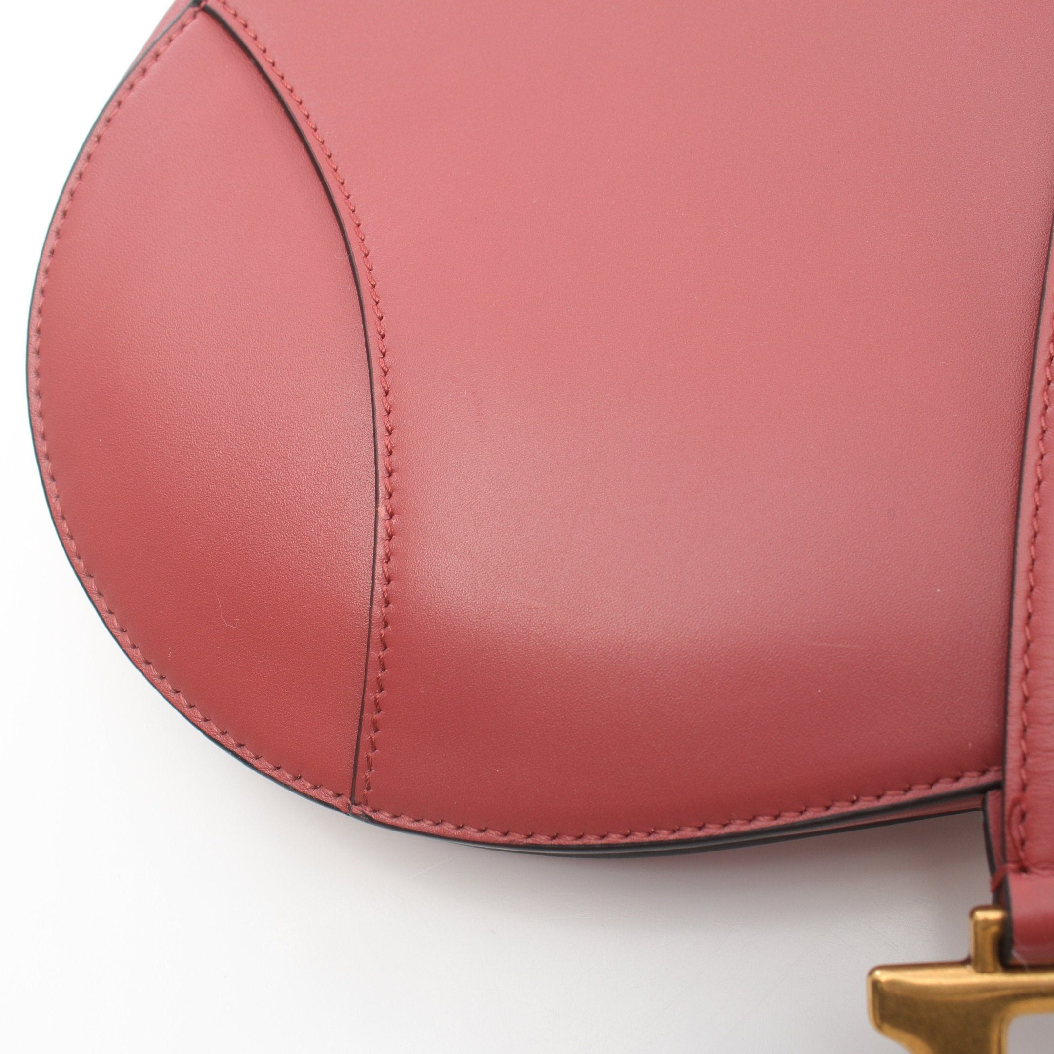 Dior Dior Saddle Bag Handbag Leather Pink Red Size ONE SIZE - 5 Thumbnail