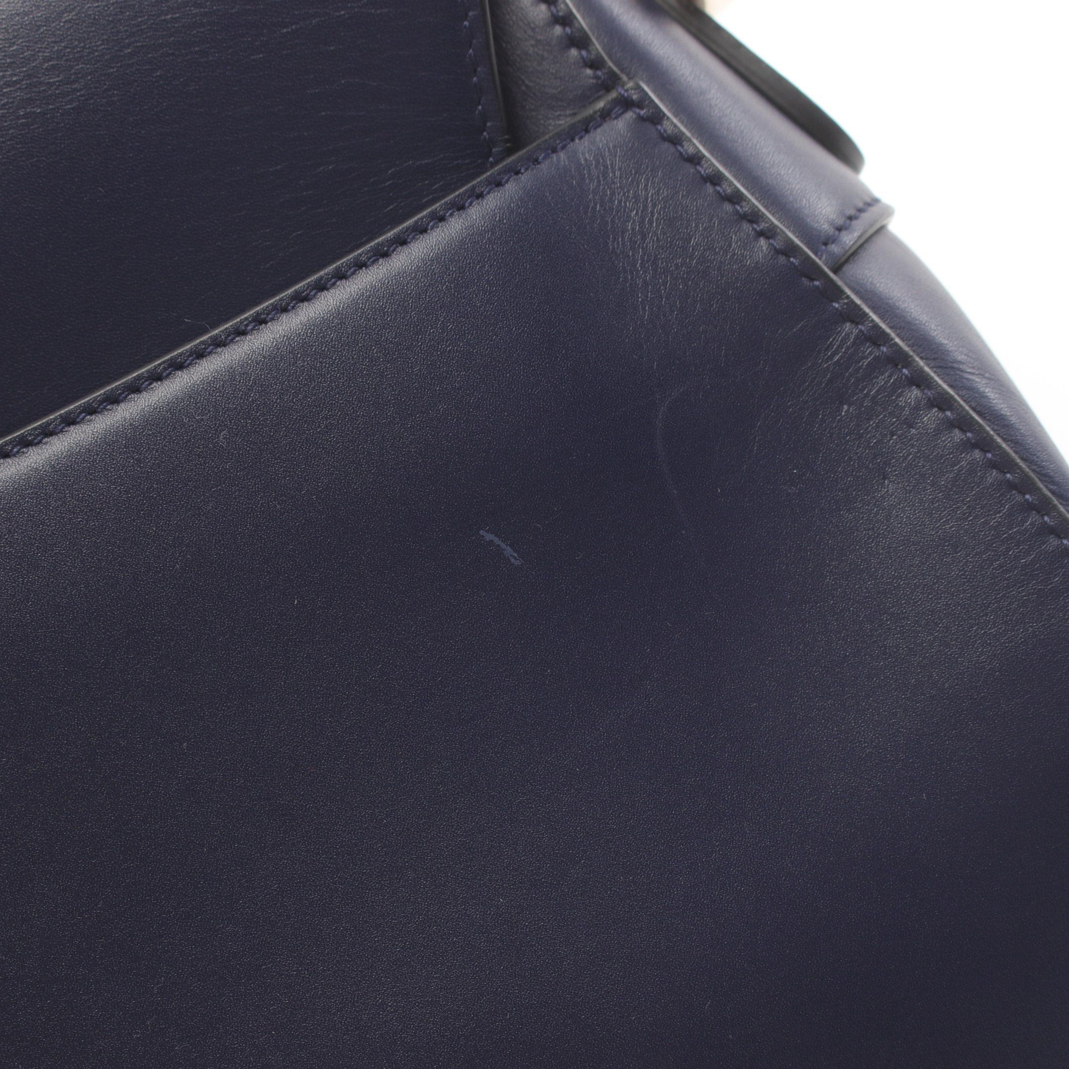 Dior Dior Saddle Bag Handbag Leather Navy Size ONE SIZE - 7 Thumbnail
