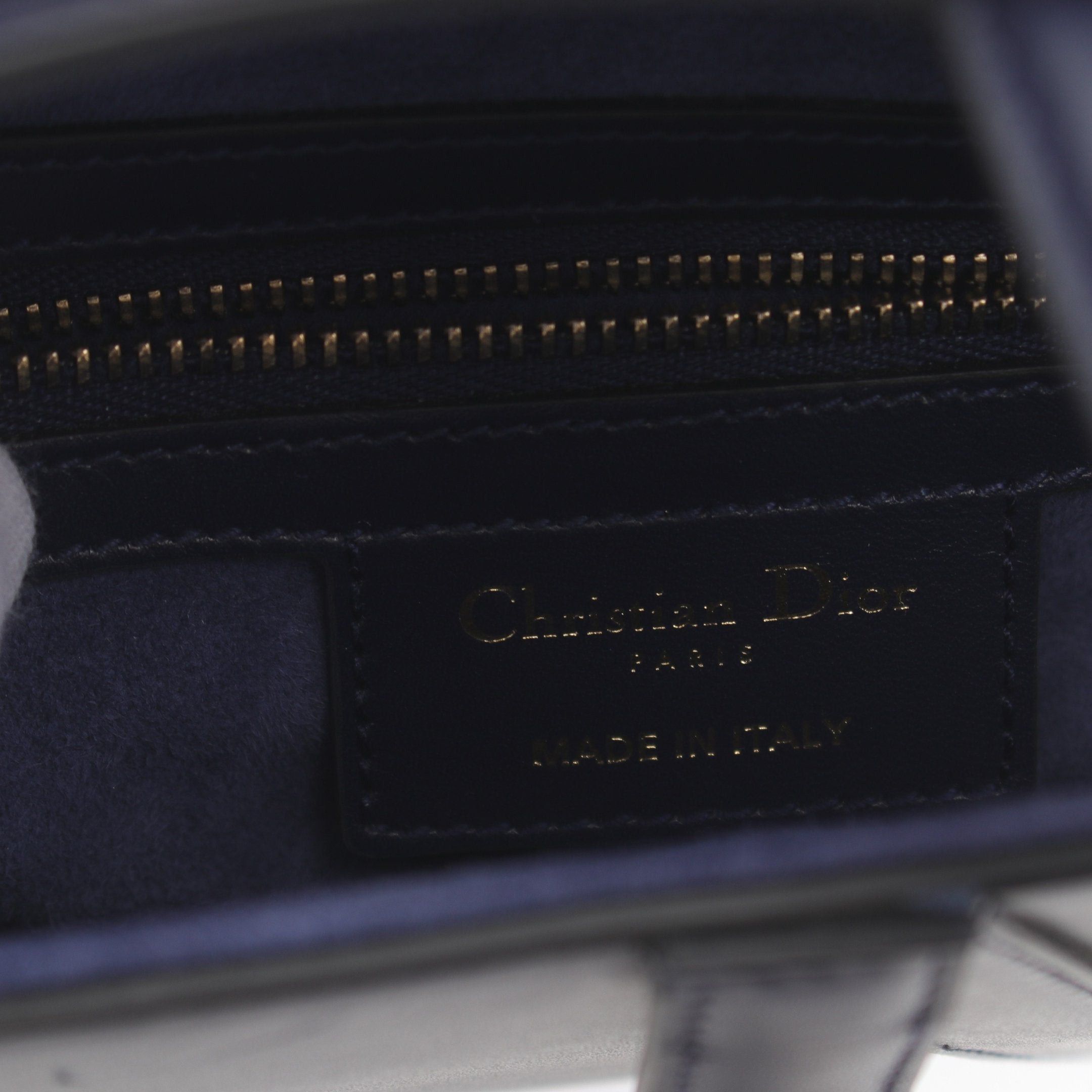 Dior Dior Saddle Bag Handbag Leather Navy Size ONE SIZE - 4 Thumbnail