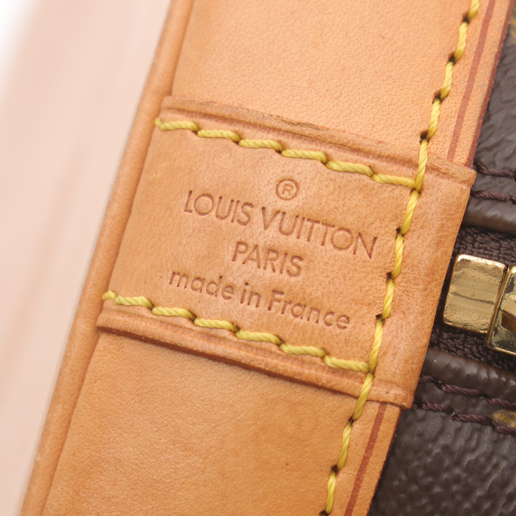 Louis Vuitton Louis Vuitton Alma Pm Monogram Handbag Leather Brown Size ONE SIZE - 4 Thumbnail
