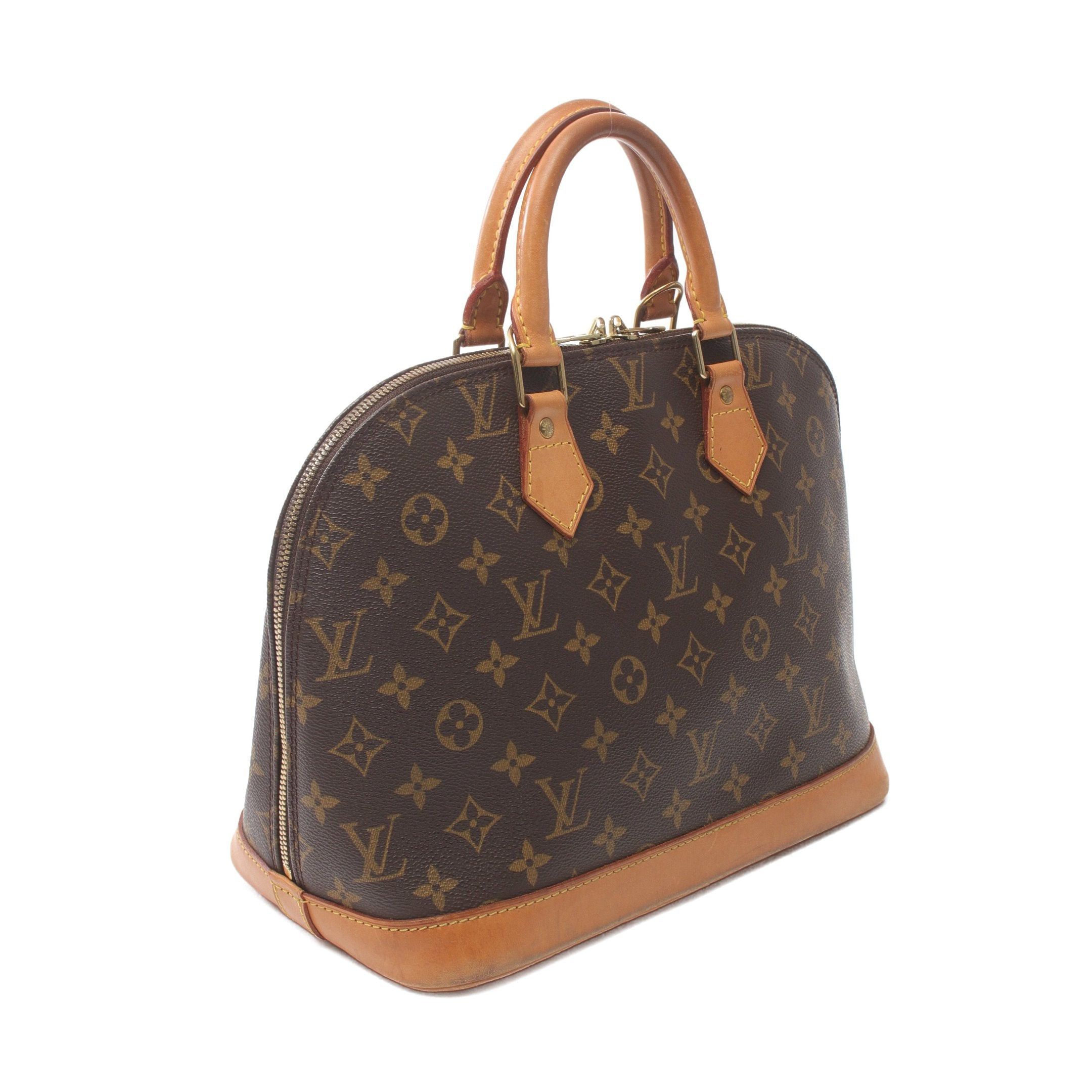 Louis Vuitton Louis Vuitton Alma Pm Monogram Handbag Leather Brown Size ONE SIZE - 2 Thumbnail