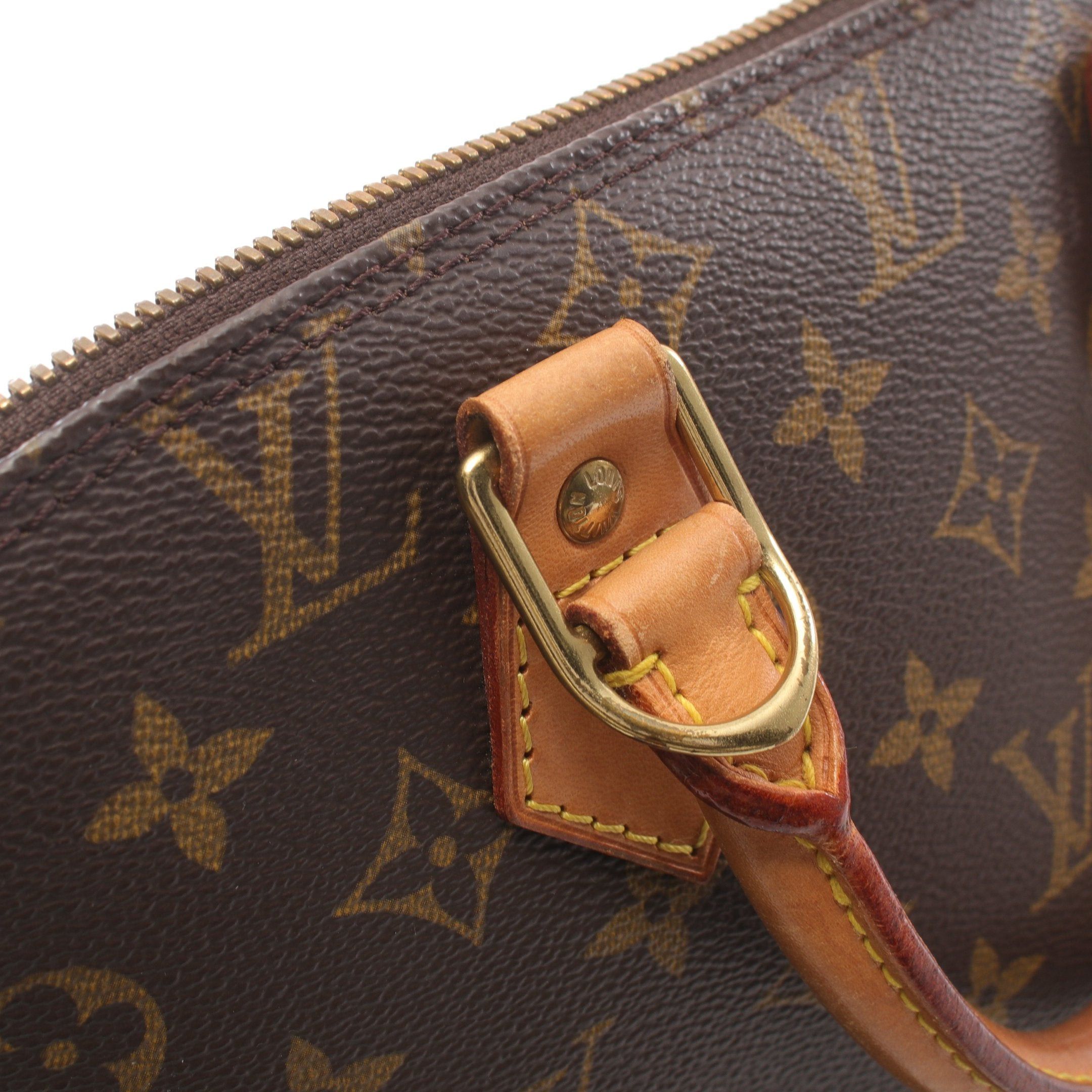 Louis Vuitton Louis Vuitton Alma Pm Monogram Handbag Leather Brown Size ONE SIZE - 10 Thumbnail