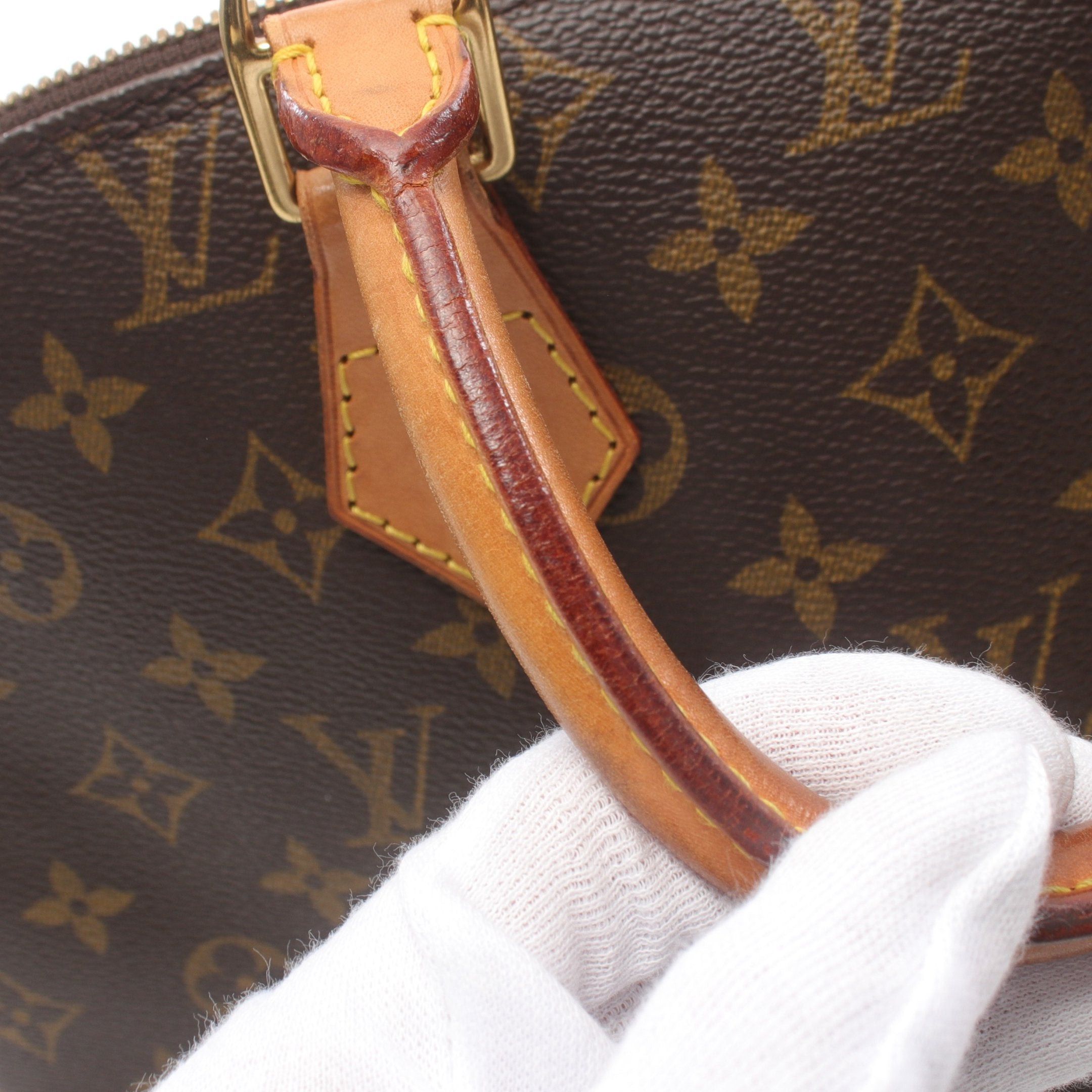 Louis Vuitton Louis Vuitton Alma Pm Monogram Handbag Leather Brown Size ONE SIZE - 9 Thumbnail