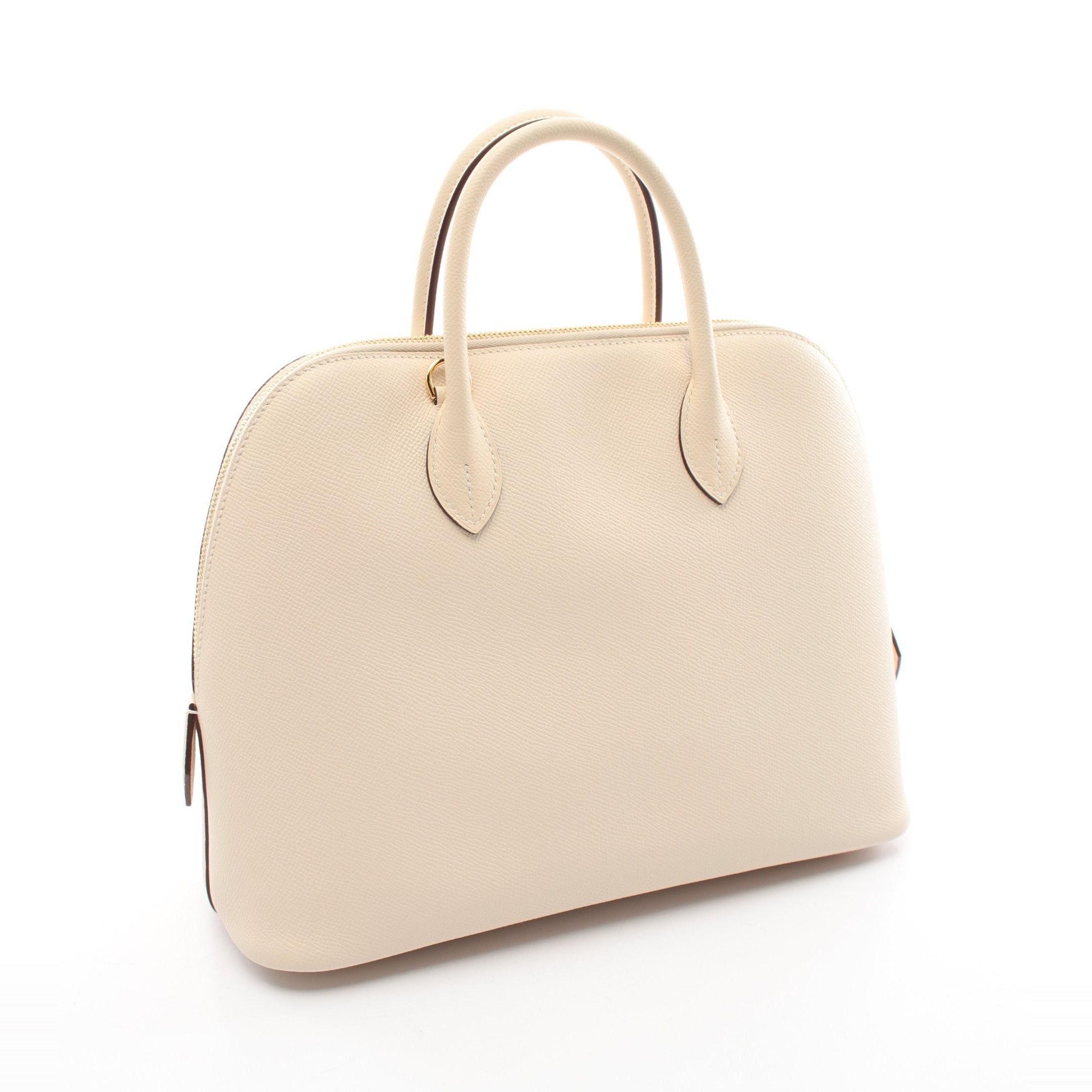 Hermes Hermes Bolide 1923 30 Nata Handbag Veau Epsom Ivory Gold Hardware U Stamp Size ONE SIZE - 2 Thumbnail