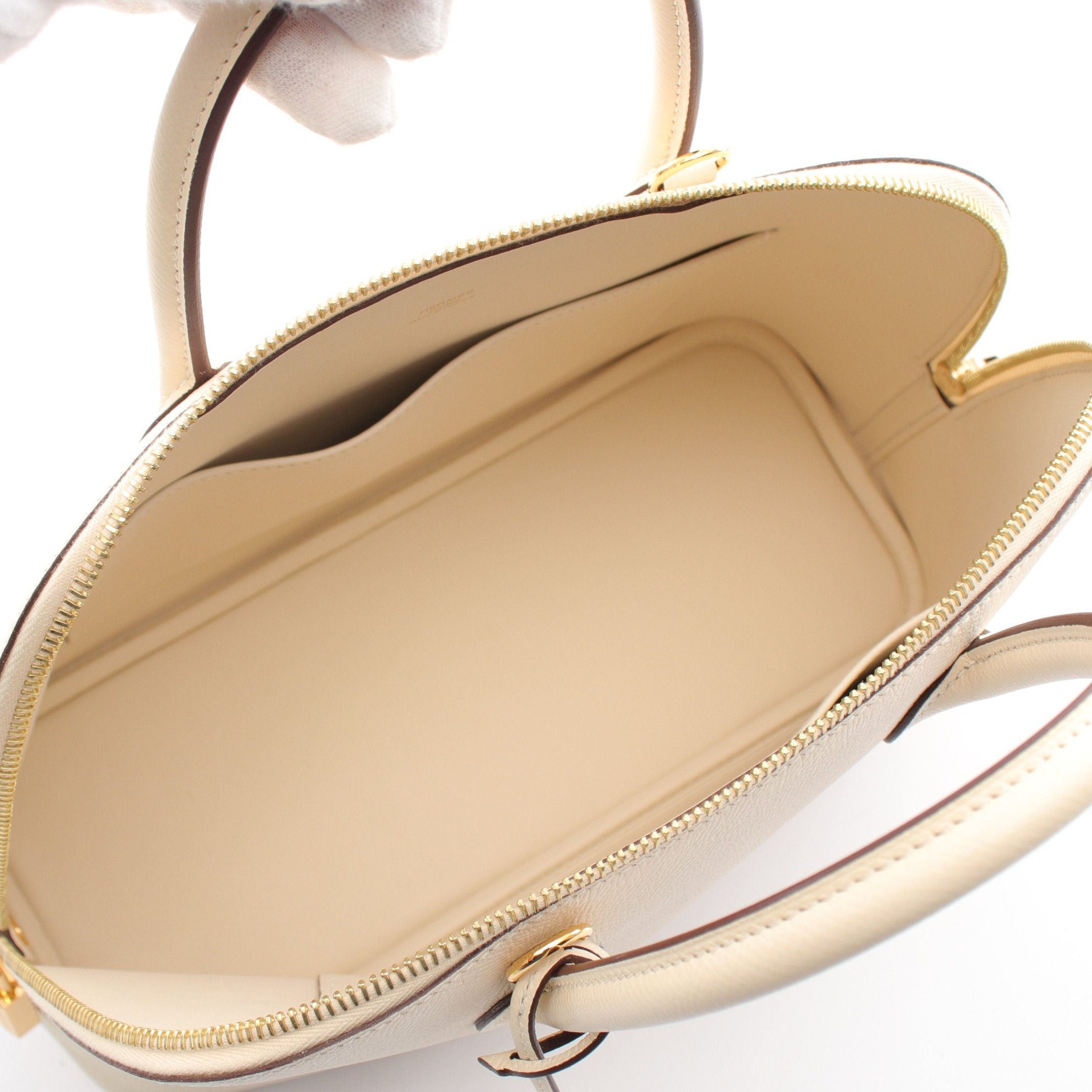 Hermes Hermes Bolide 1923 30 Nata Handbag Veau Epsom Ivory Gold Hardware U Stamp Size ONE SIZE - 3 Thumbnail