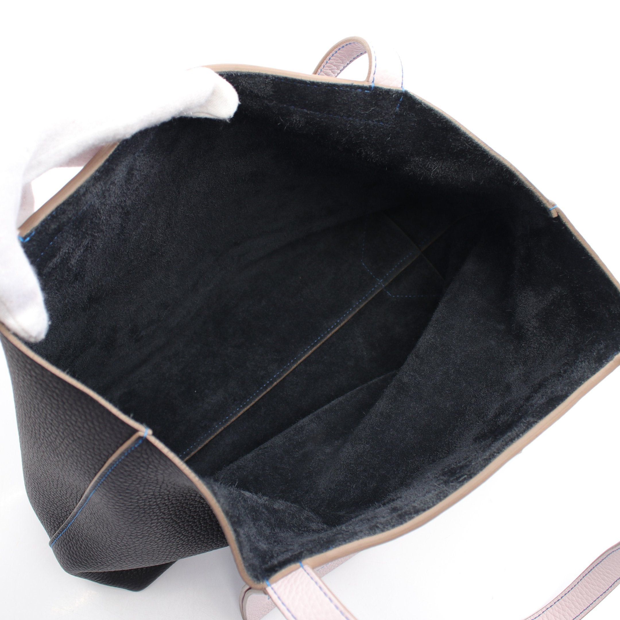 Hermes Hermes Hippopotamus Serie 31 Caban Mauve Pail Shoulder Bag Tote Clemence Leather Black Light Purple U Stamp Size ONE SIZE - 3 Thumbnail