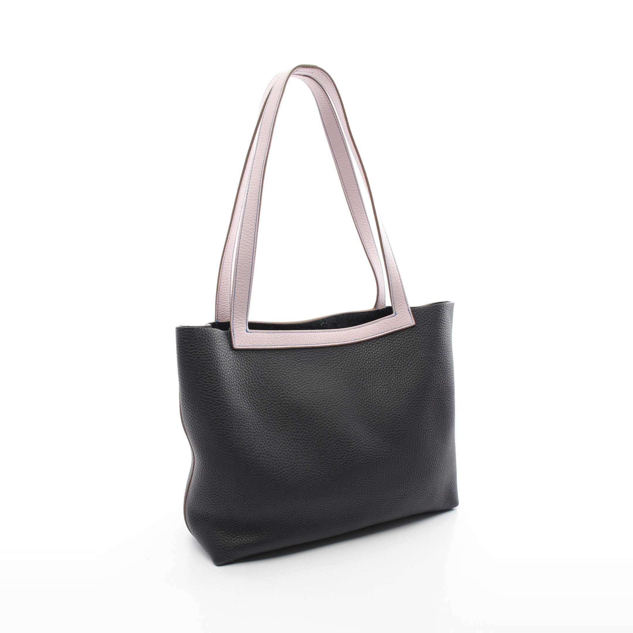 Hermes Hermes Hippopotamus Serie 31 Caban Mauve Pail Shoulder Bag Tote Clemence Leather Black Light Purple U Stamp Size ONE SIZE - 2 Thumbnail