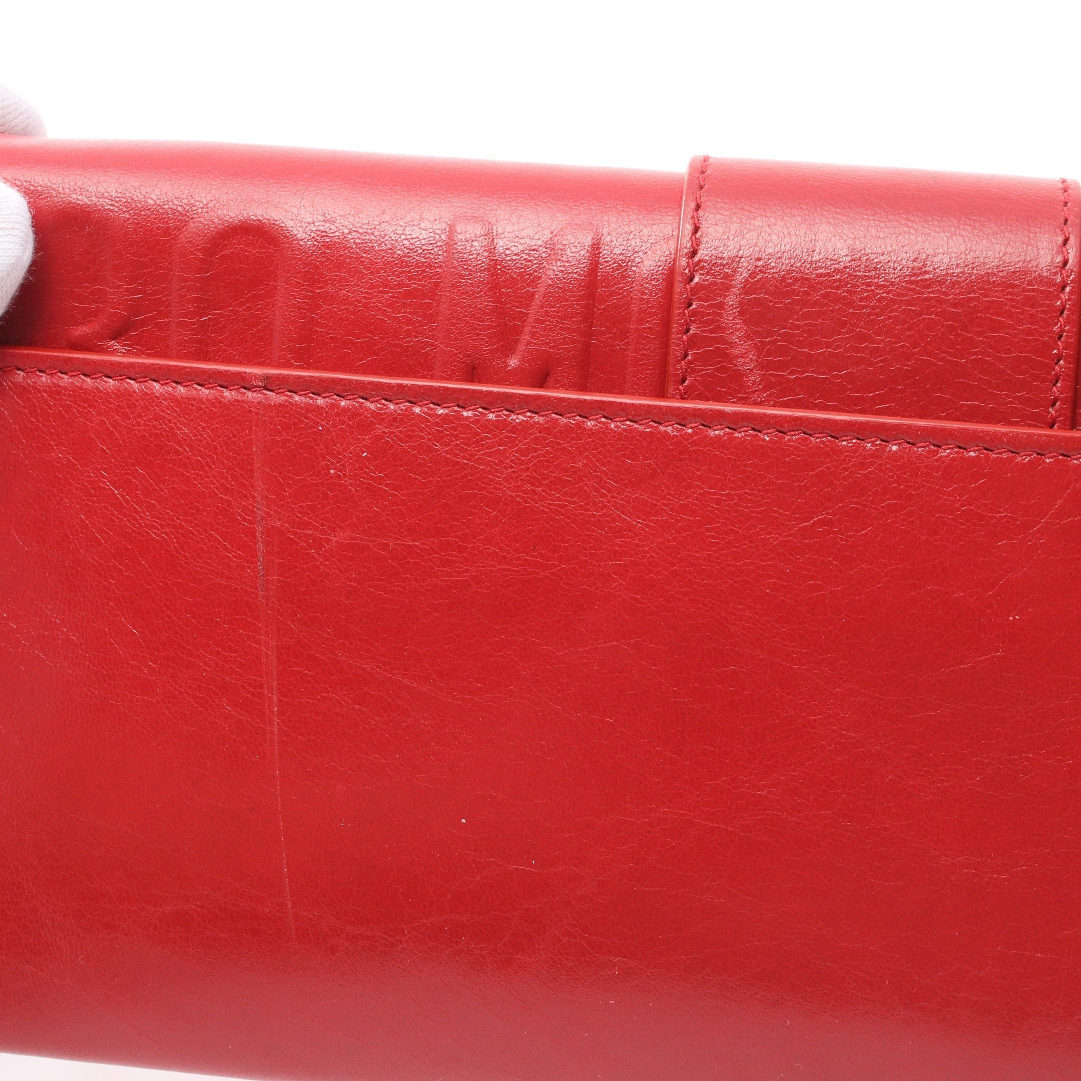 Dior Dior 30 Montaigne Clutch Bag Chain Shoulder Leather Red Size ONE SIZE - 6 Thumbnail
