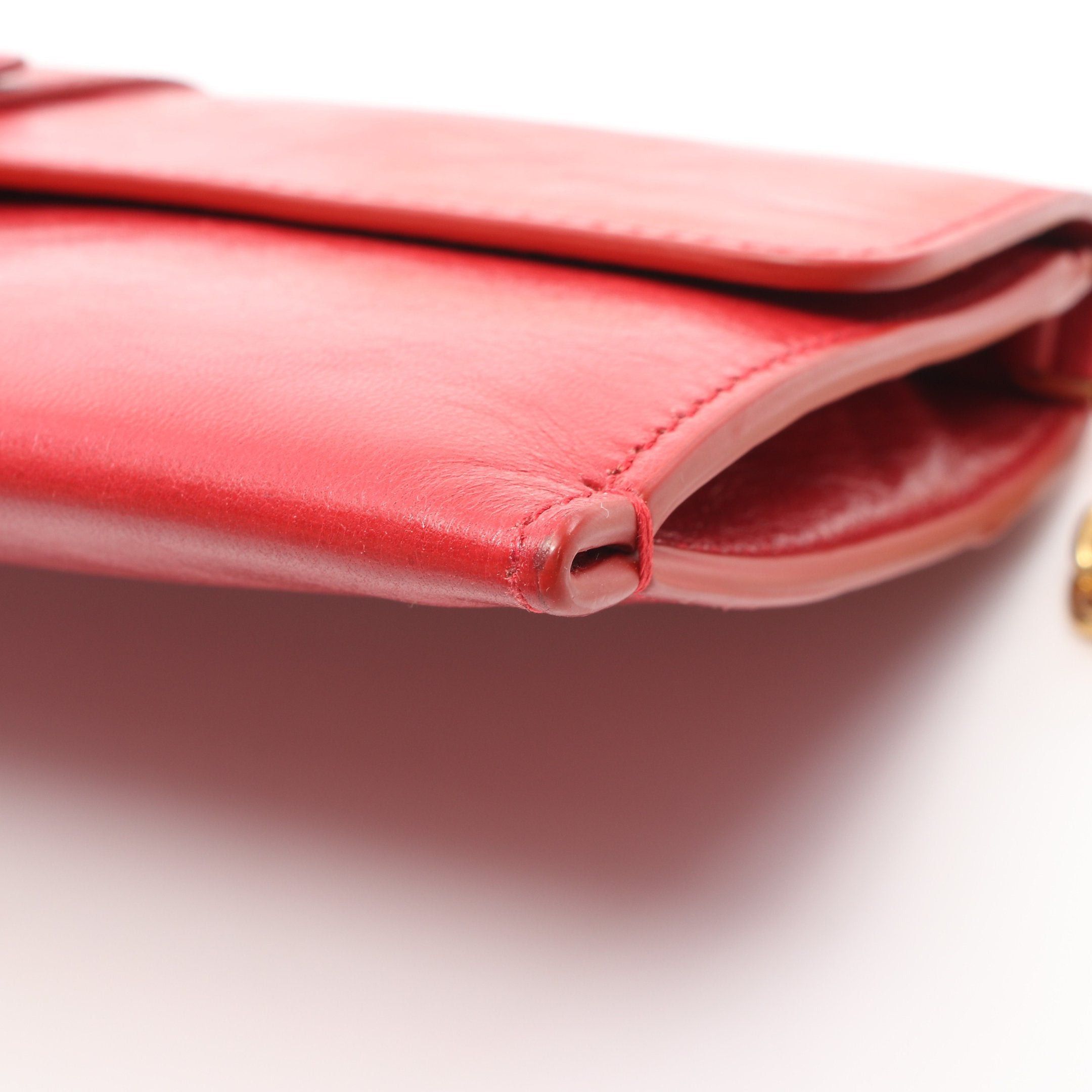 Dior Dior 30 Montaigne Clutch Bag Chain Shoulder Leather Red Size ONE SIZE - 7 Thumbnail