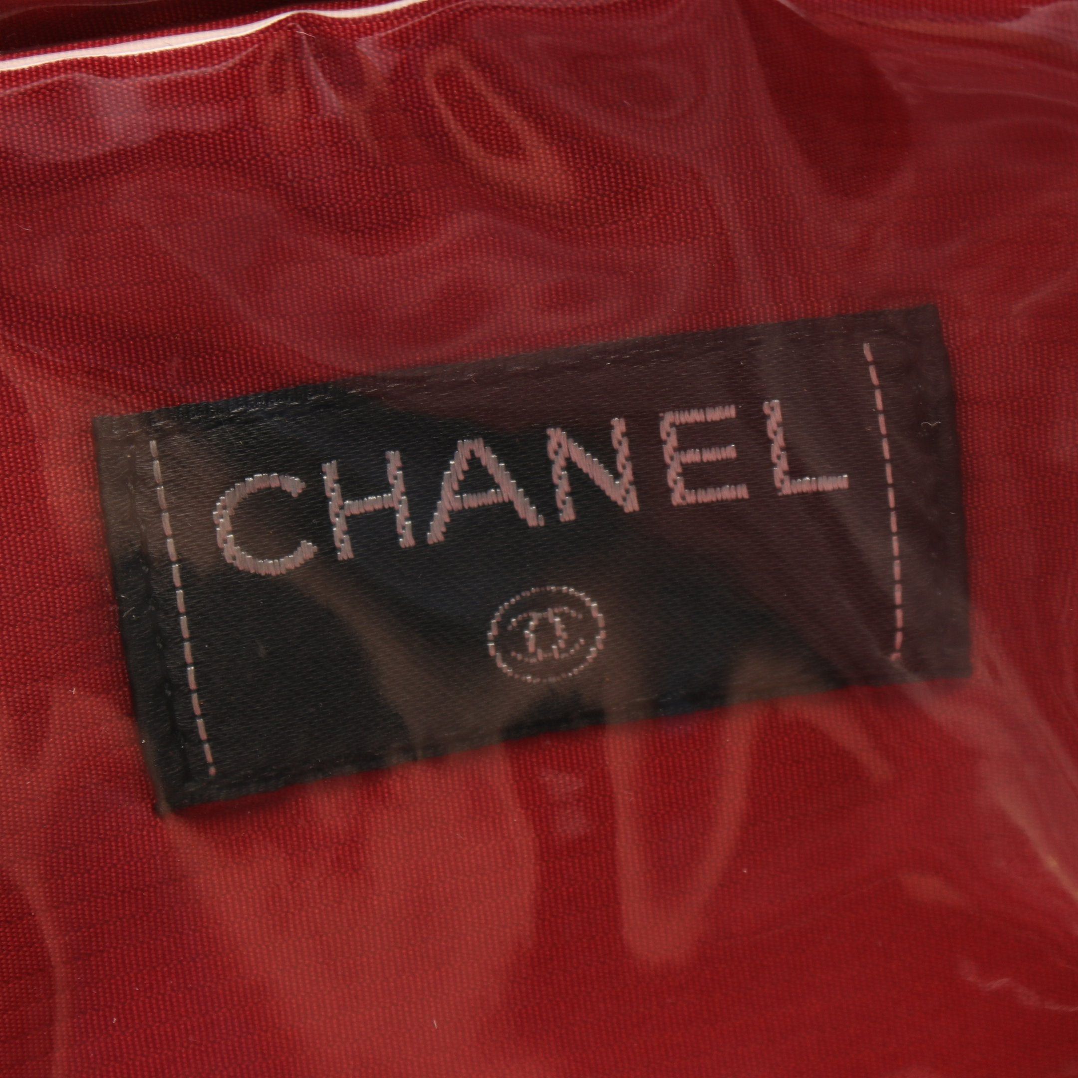 Chanel Chanel Old Travel Line Handbag Nylon Black Ivory Silver Hardware Size ONE SIZE - 4 Thumbnail