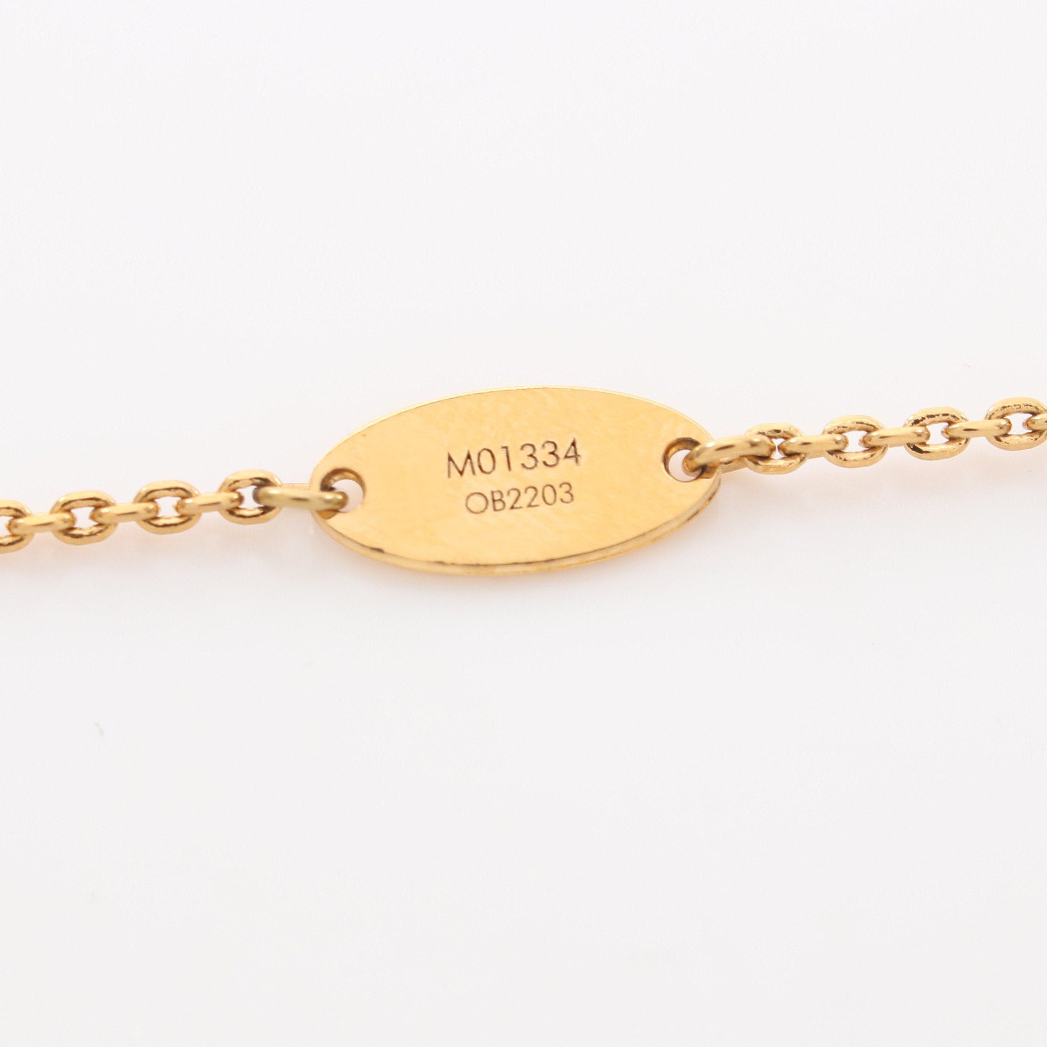 Louis Vuitton Louis Vuitton Vivienne Necklace Gp Fake Pearl Gold White Size ONE SIZE - 5 Thumbnail