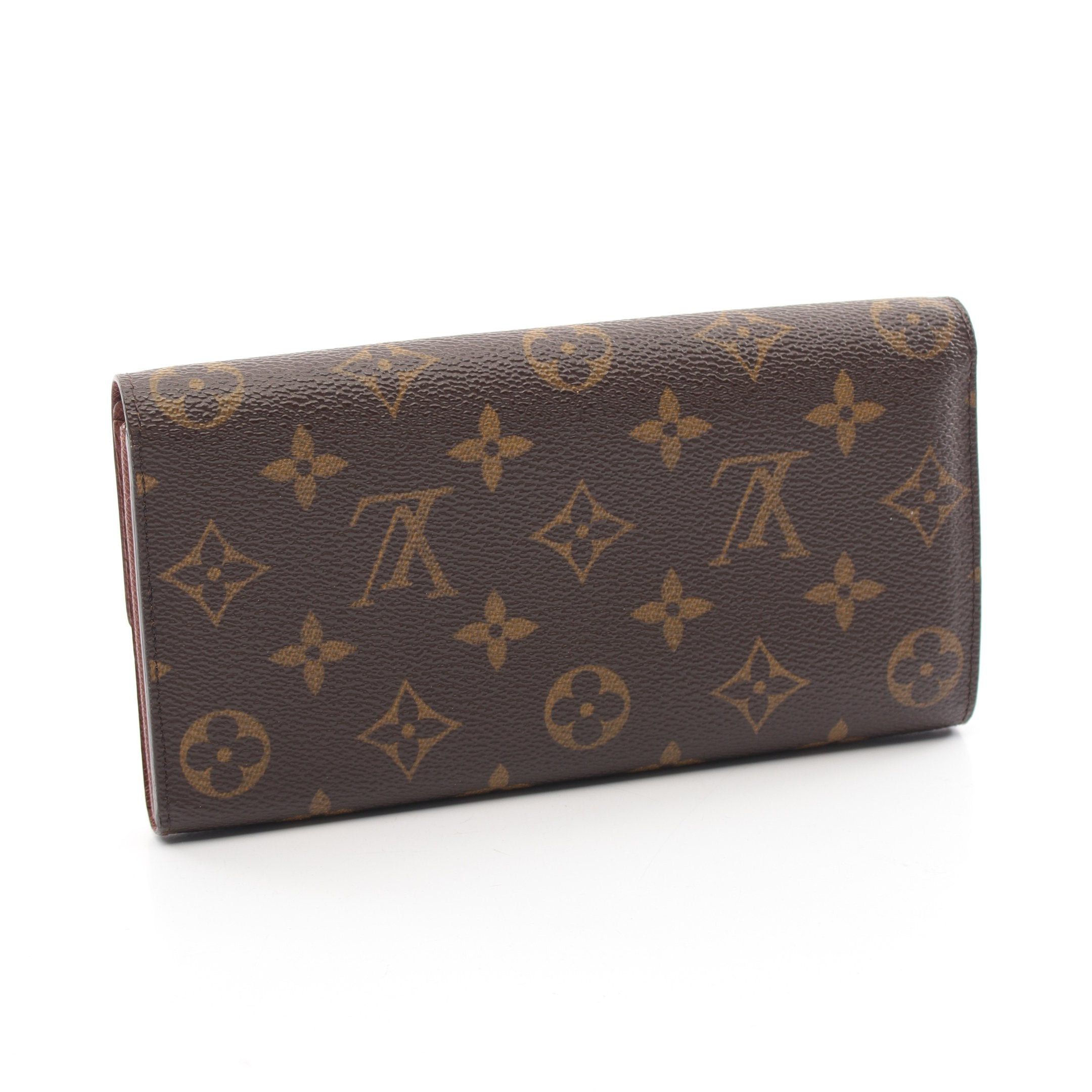 Louis Vuitton Louis Vuitton Portefeuil Sara Monogram Bi-Fold Long Wallet Leather Brown Size ONE SIZE - 2 Thumbnail