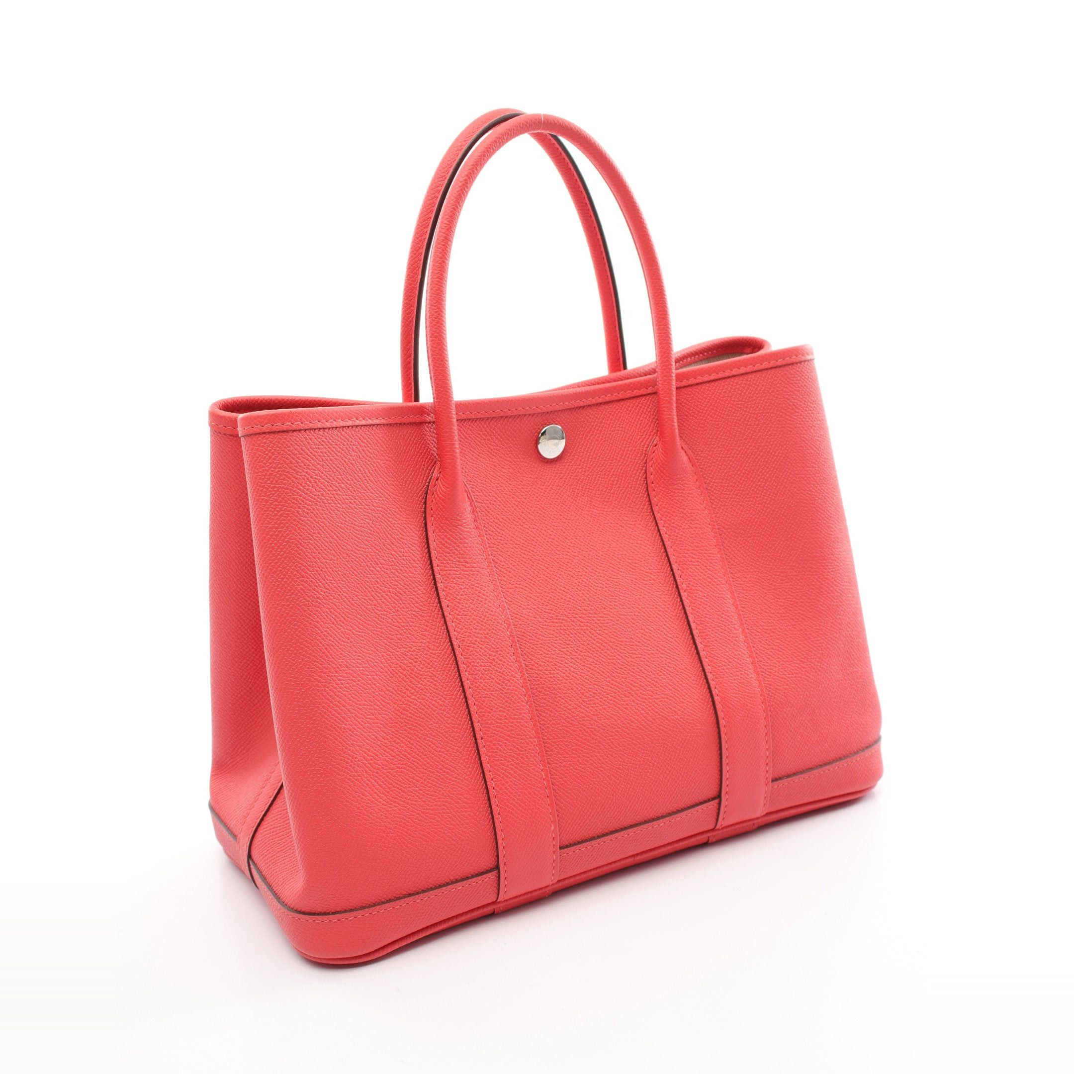 Hermes Hermes Garden Party Tpm Rose Jaipur Handbag Tote Bag Veau Epsom Pink Red Silver Hardware A Stamp Size ONE SIZE - 2 Thumbnail