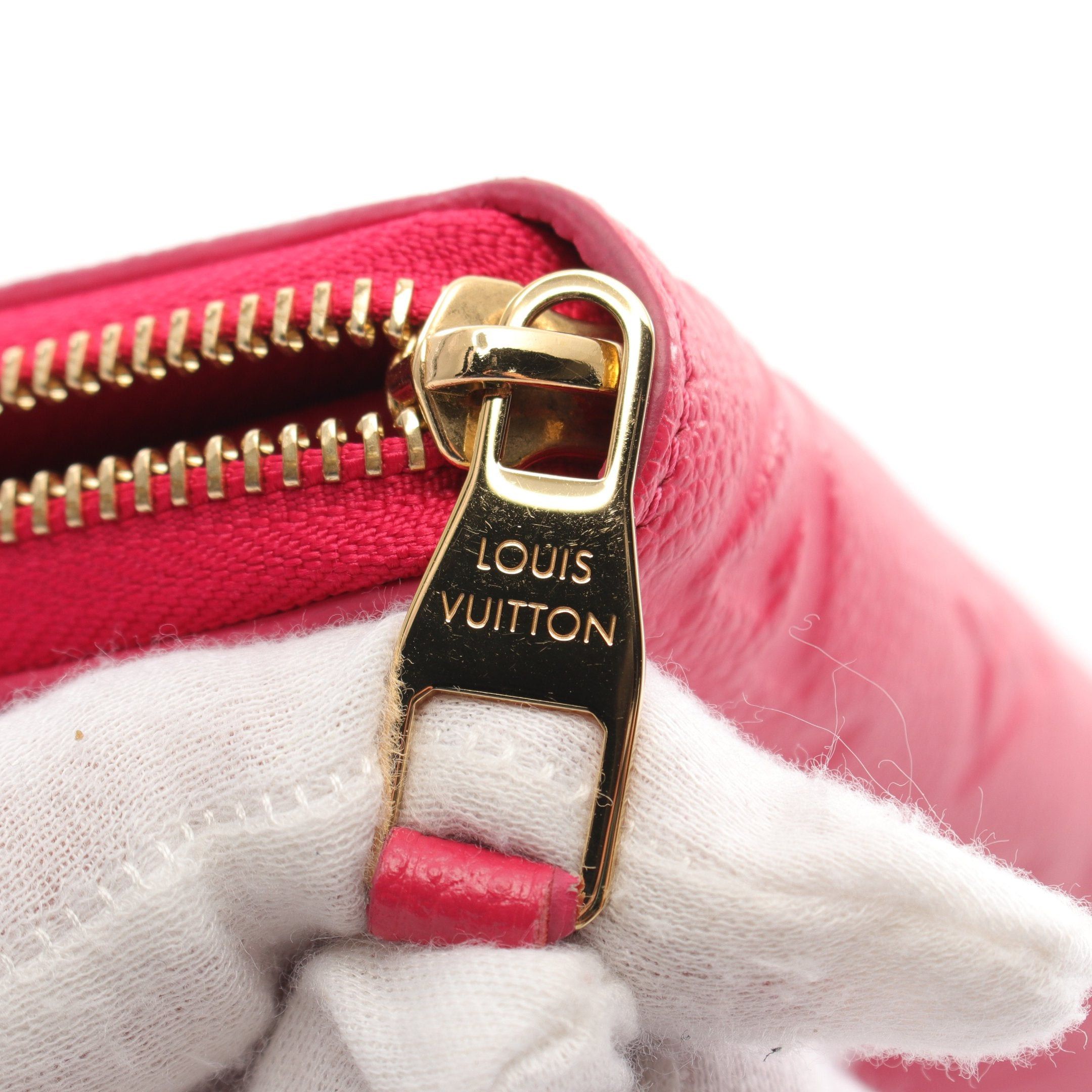 Louis Vuitton Louis Vuitton Zippy Wallet Monogram Empreinte Grenard Round Zipper Long Leather Pink Size ONE SIZE - 7 Thumbnail