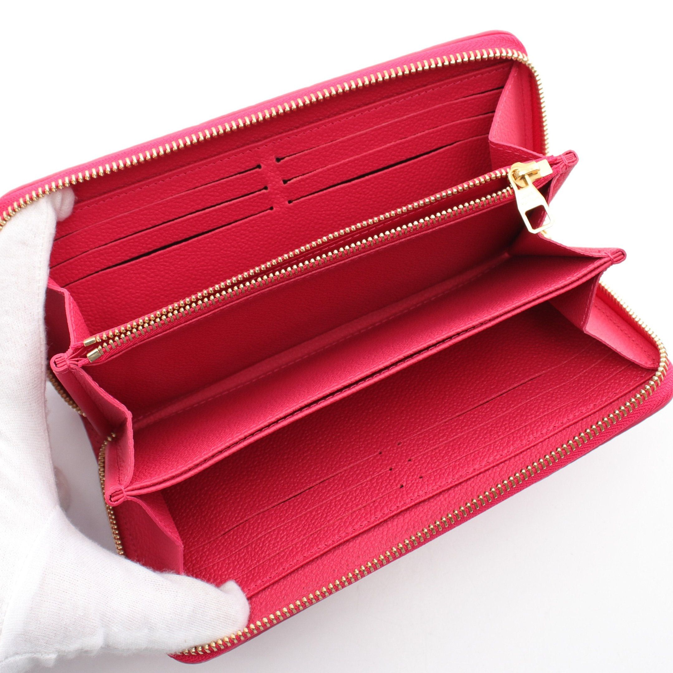 Louis Vuitton Louis Vuitton Zippy Wallet Monogram Empreinte Grenard Round Zipper Long Leather Pink Size ONE SIZE - 3 Thumbnail