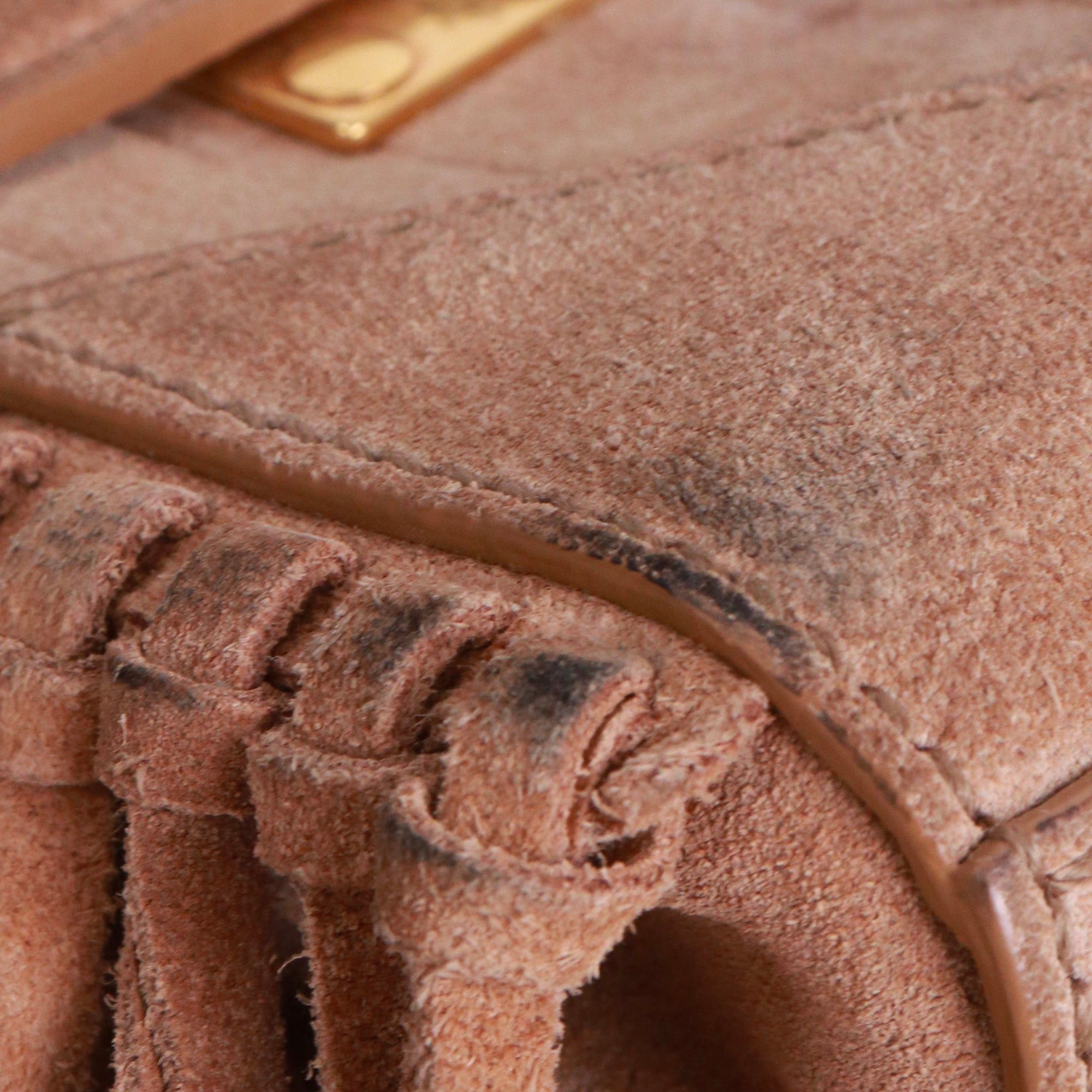 Balmain BALMAIN - Balmain B-Buzz 22 shoulder bag in brown suede Size ONE SIZE - 6 Thumbnail