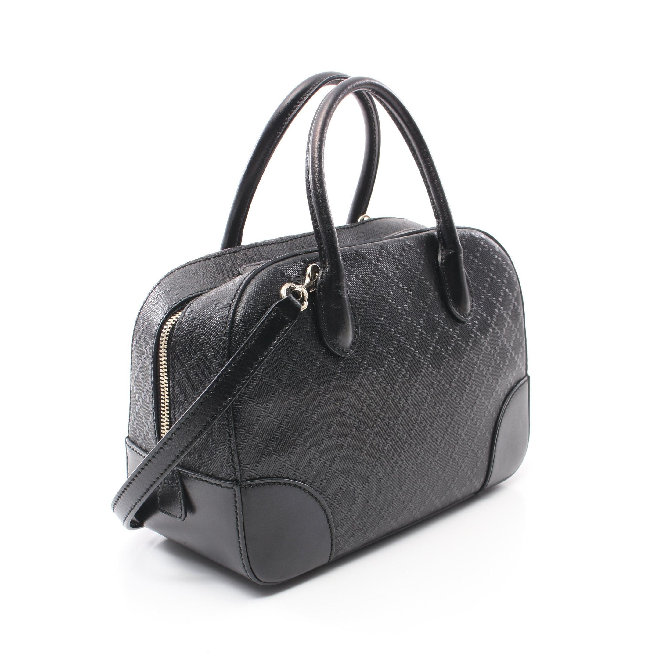 Gucci Gucci Diamante Handbag Leather Black Size ONE SIZE - 2 Thumbnail
