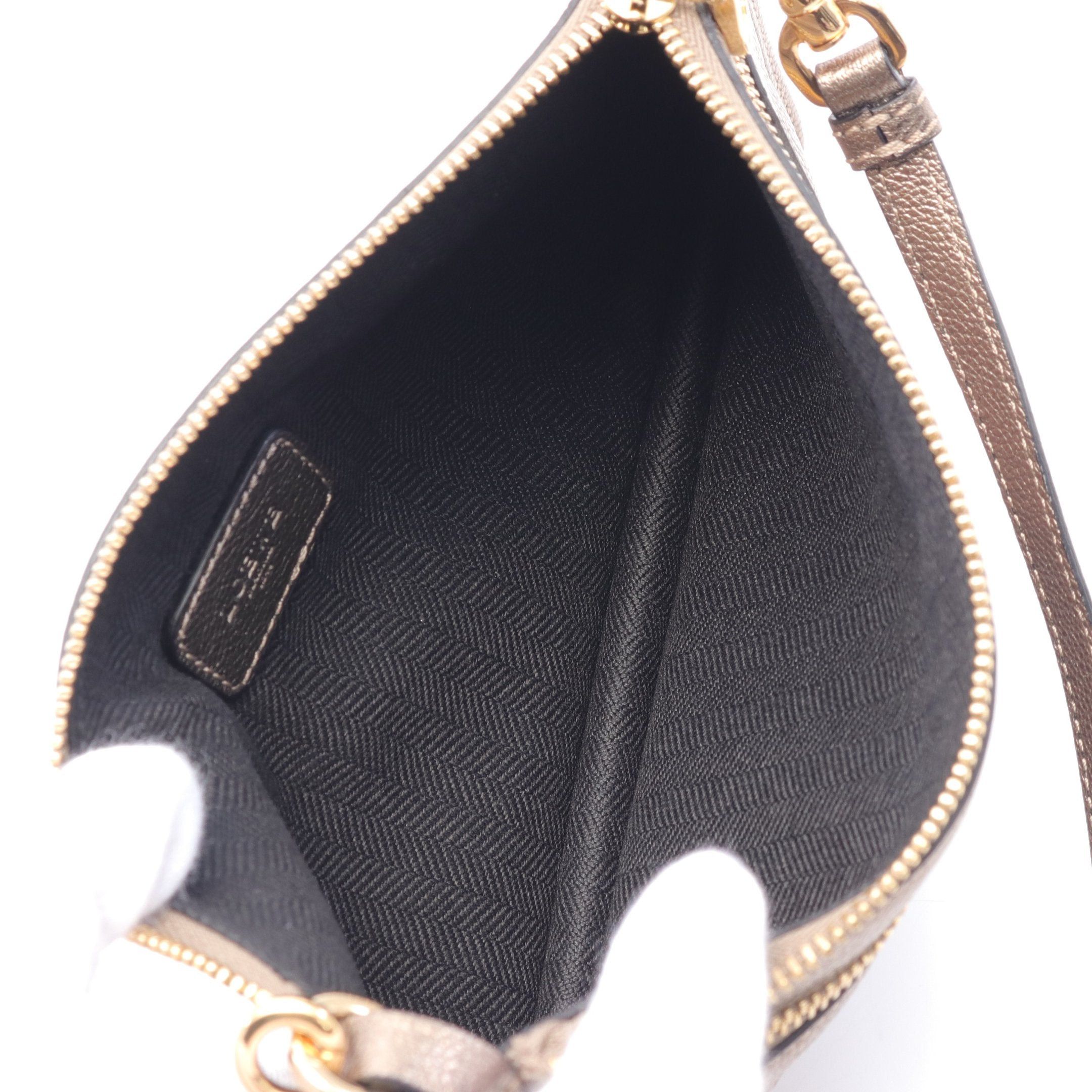 Loewe Loewe Anagram Shoulder Bag Leather Champagne Gold Size ONE SIZE - 3 Thumbnail