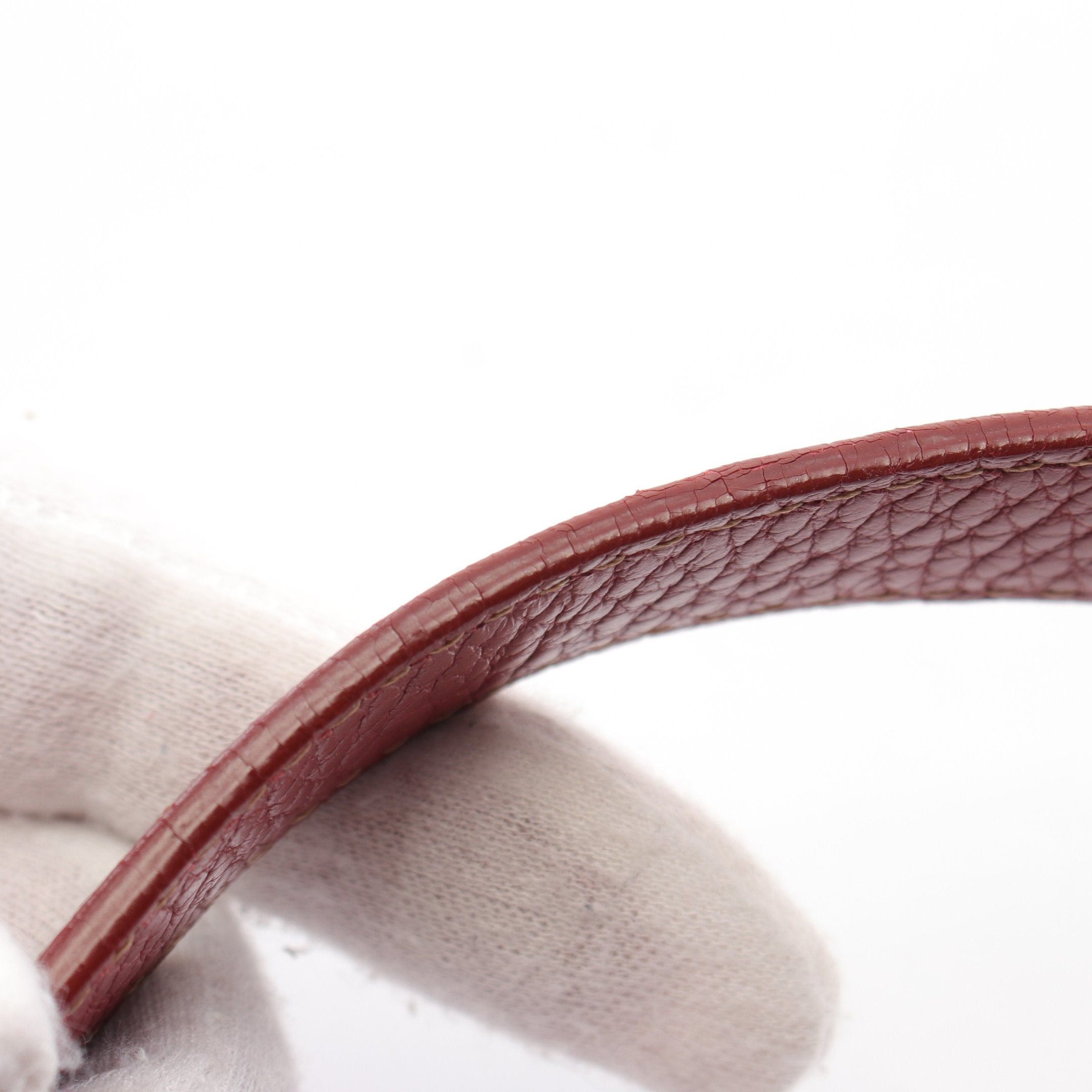 Loewe Loewe Handbag Logo Embossed Leather Red Size ONE SIZE - 7 Thumbnail