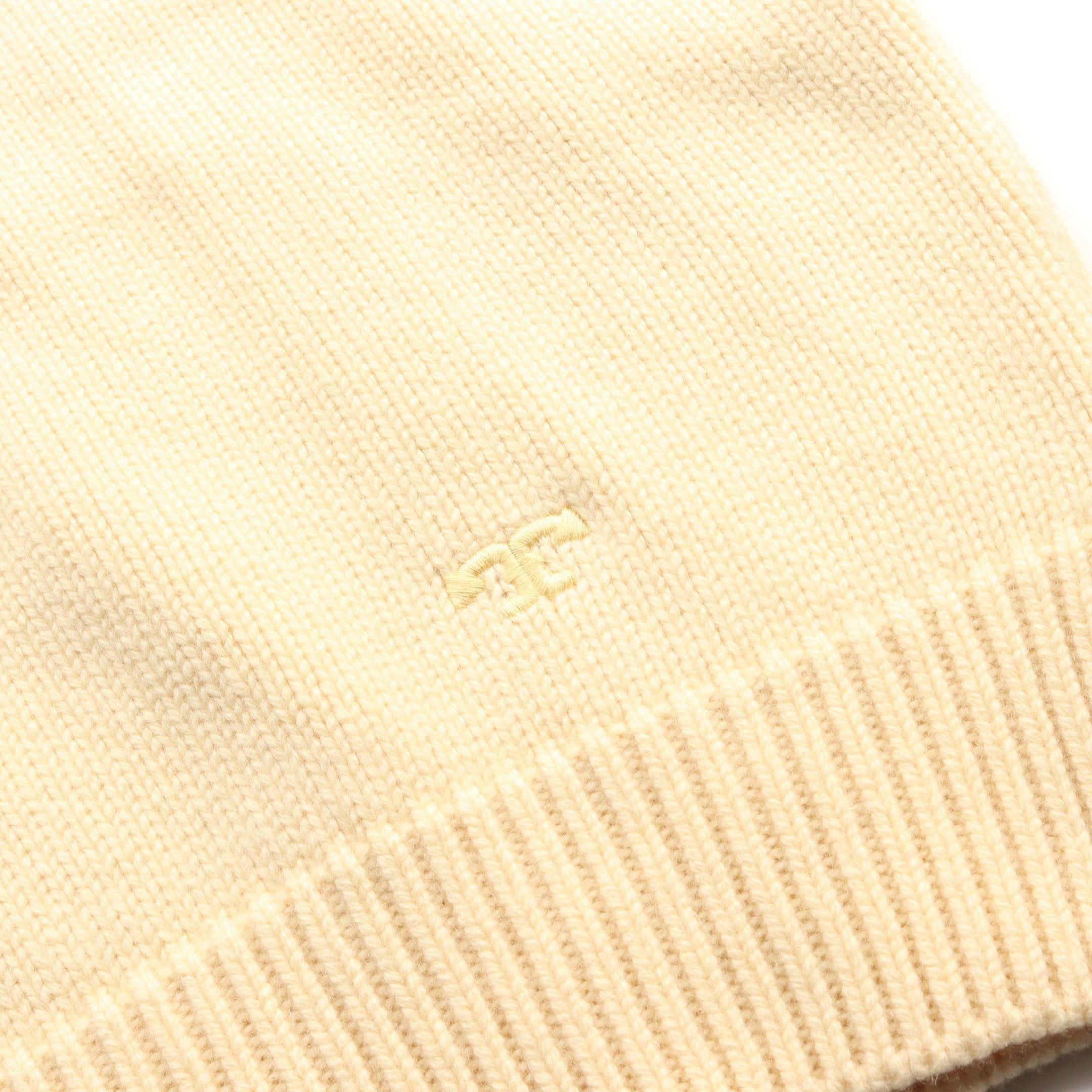 Tory Burch Tory Burch Knit Turtleneck Wool Cashmere Light Yellow Size ONE SIZE - 7 Thumbnail
