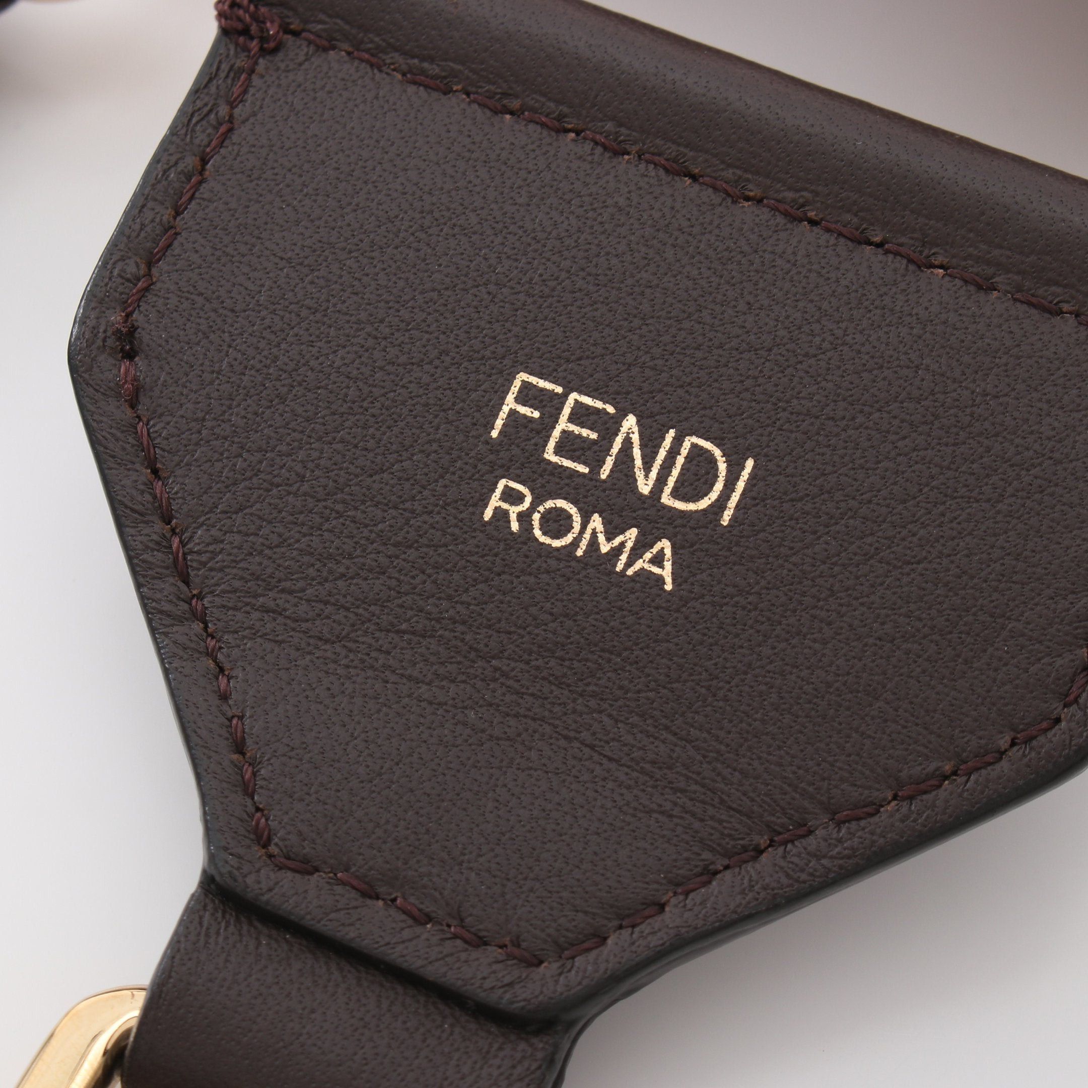 Fendi Fendi Strap You Shoulder Canvas Leather Brown Pink Dark Size ONE SIZE - 4 Thumbnail