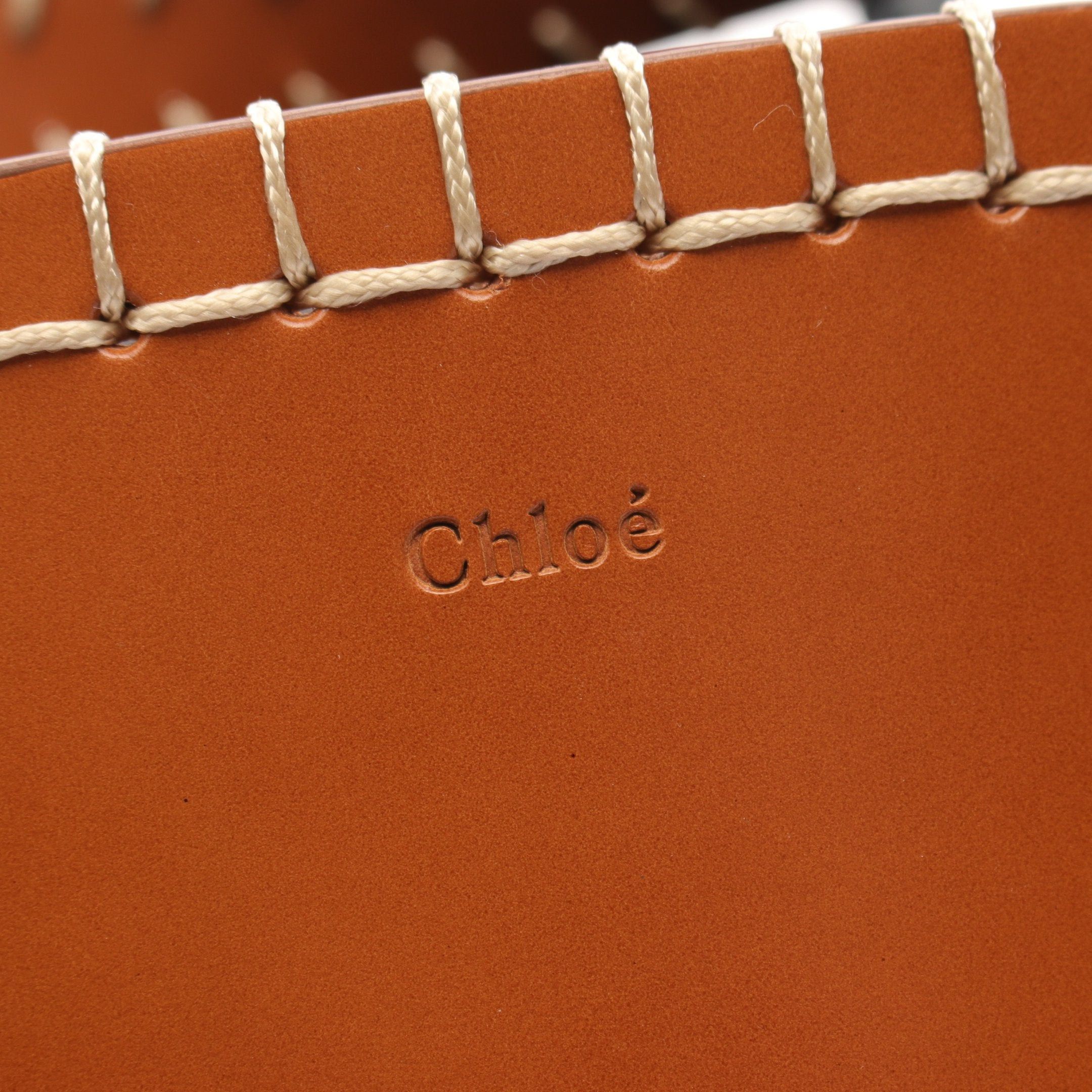 Chloe Chloe Louela Small Bucket Shoulder Bag Leather Brown Black Size ONE SIZE - 4 Thumbnail