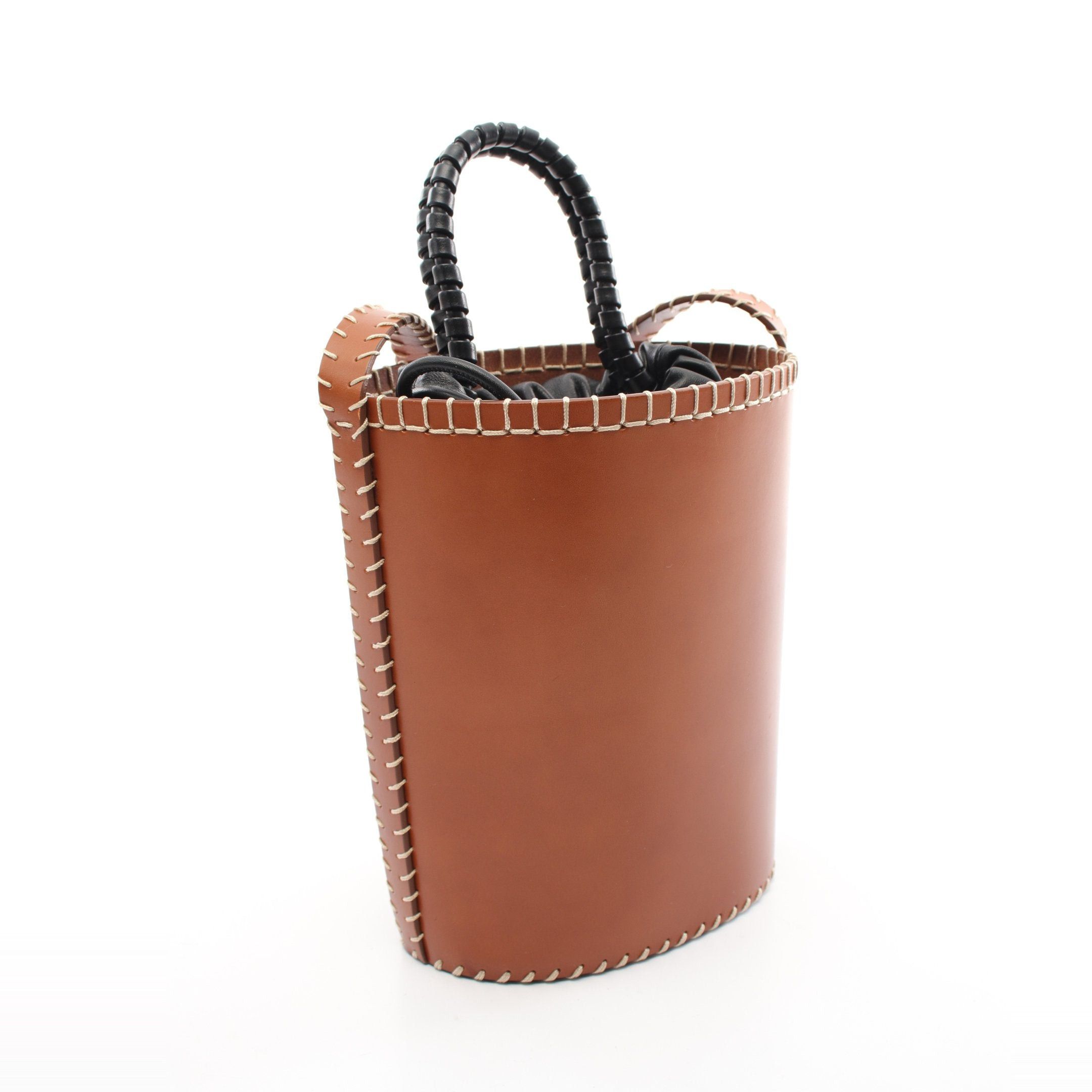 Chloe Chloe Louela Small Bucket Shoulder Bag Leather Brown Black Size ONE SIZE - 2 Thumbnail