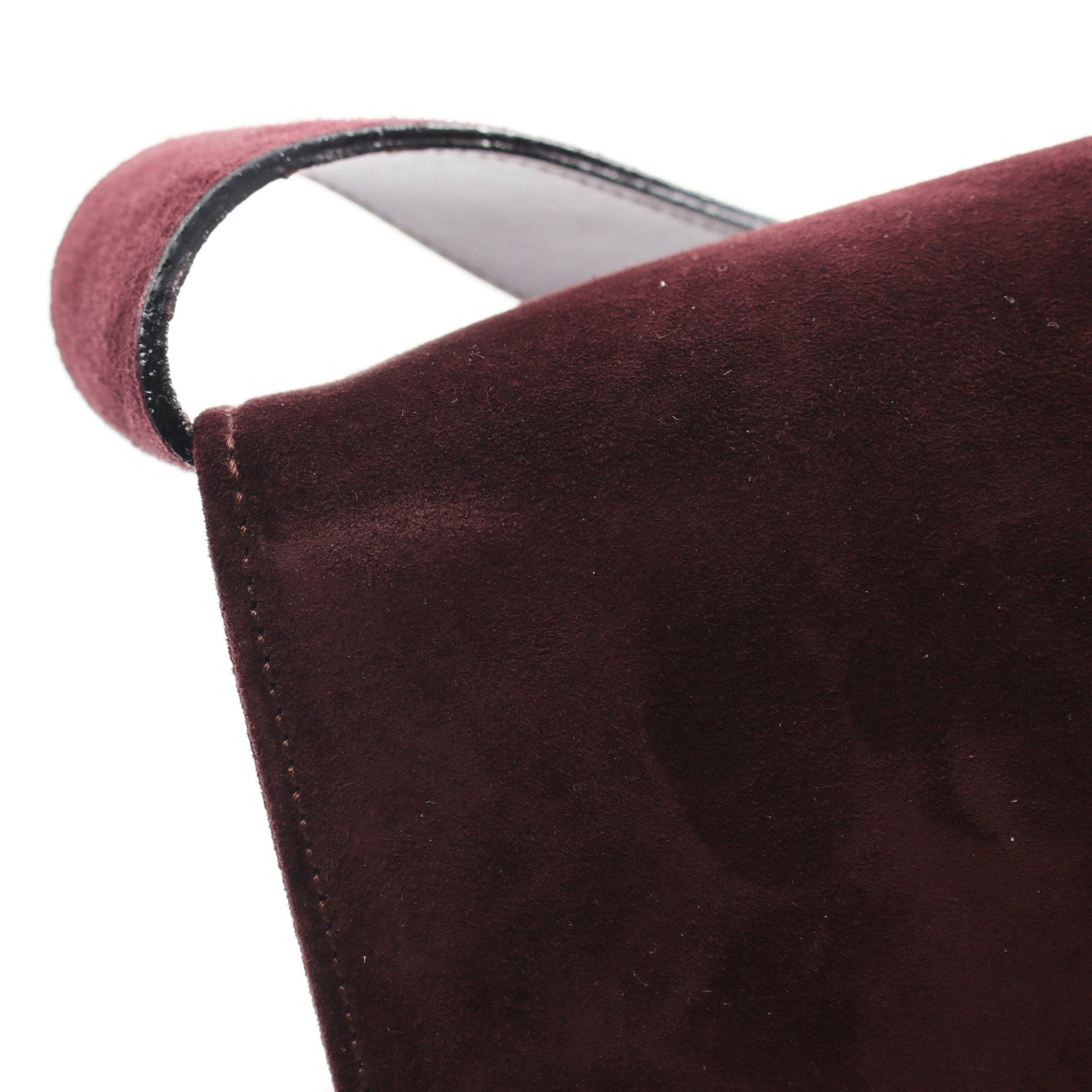 Salvatore Ferragamo Salvatore Ferragamo Gancini Shoulder Bag Suede Dark Brown Size ONE SIZE - 8 Thumbnail