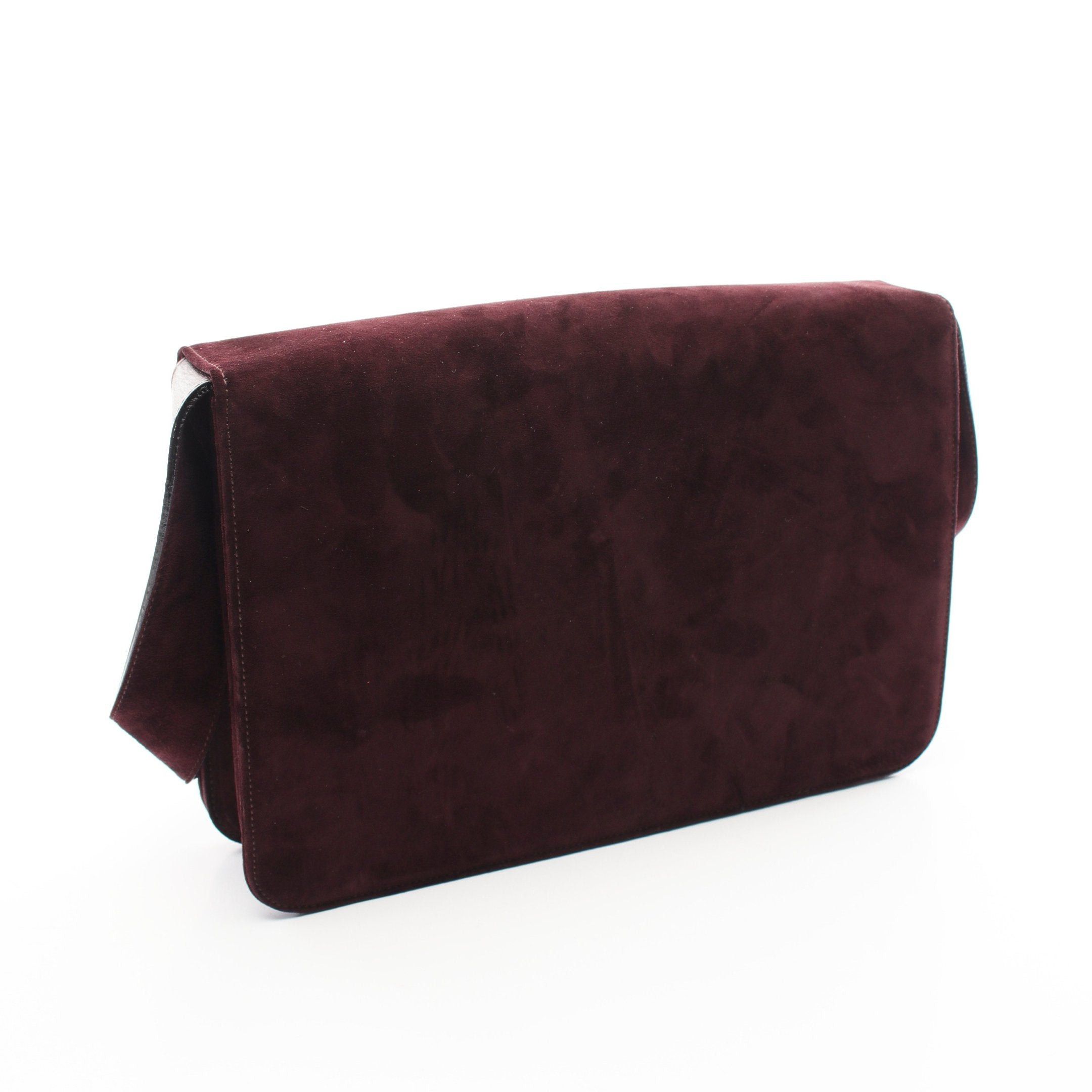 Salvatore Ferragamo Salvatore Ferragamo Gancini Shoulder Bag Suede Dark Brown Size ONE SIZE - 2 Thumbnail