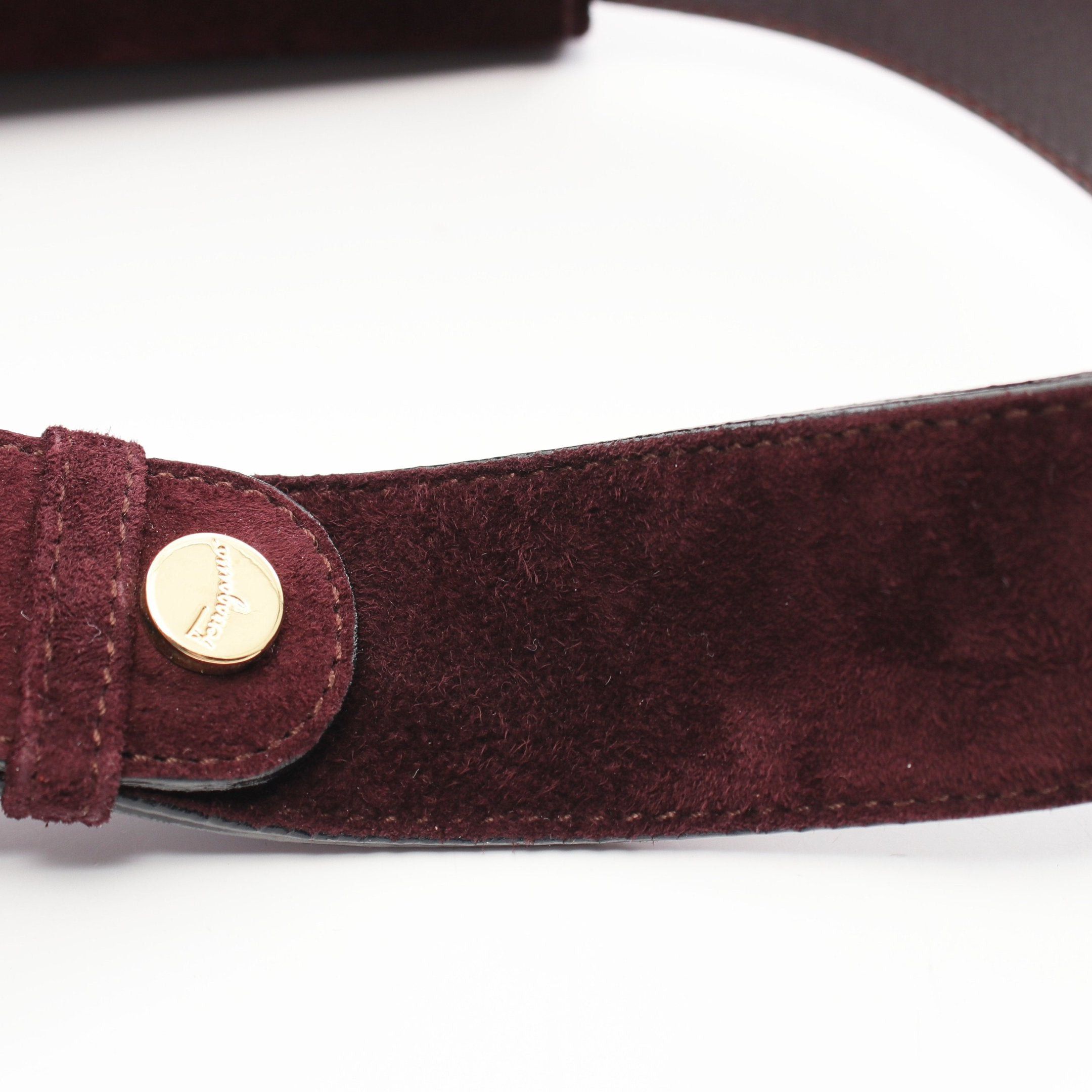 Salvatore Ferragamo Salvatore Ferragamo Gancini Shoulder Bag Suede Dark Brown Size ONE SIZE - 10 Thumbnail