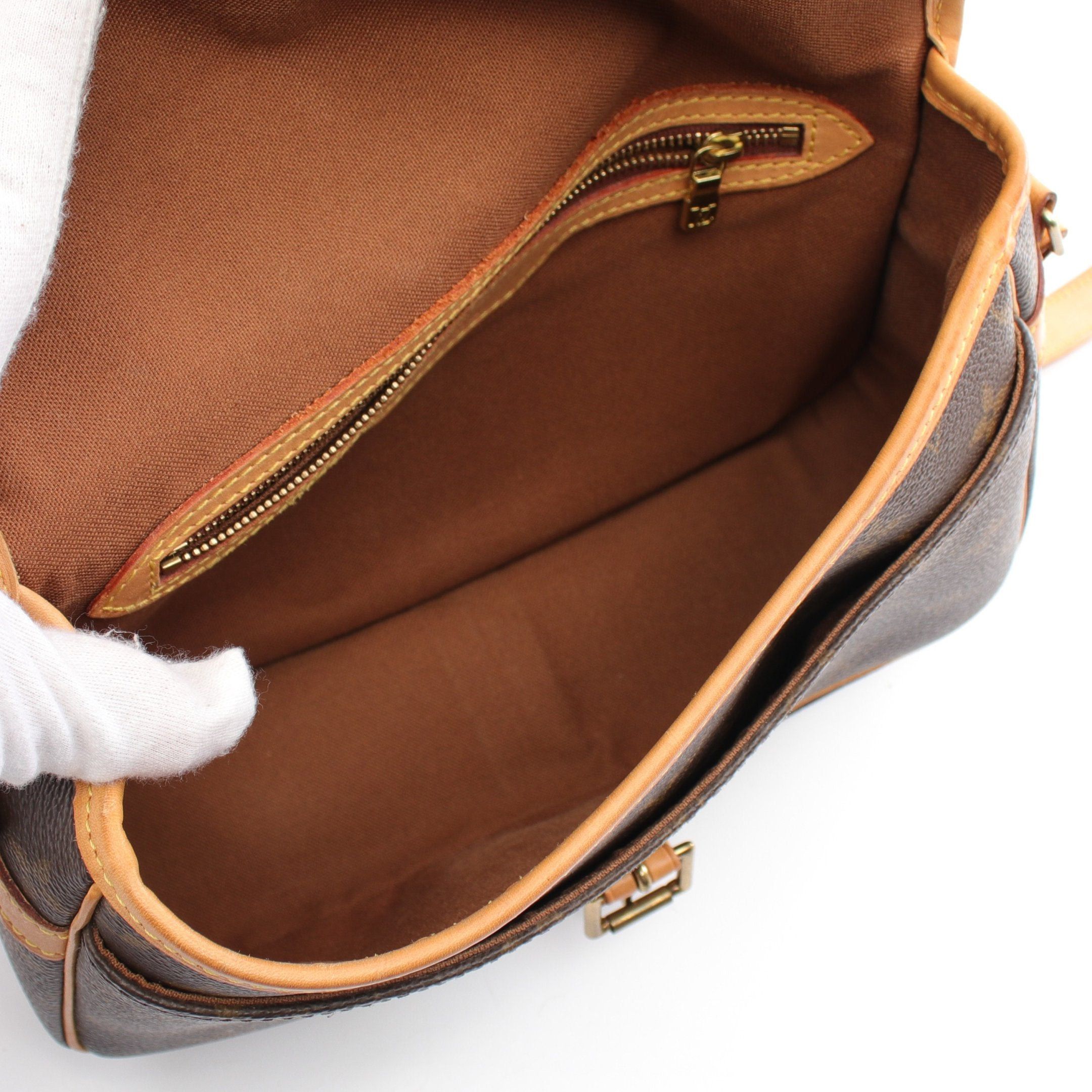 Louis Vuitton Louis Vuitton Sologne Monogram Shoulder Bag Leather Brown Size ONE SIZE - 3 Thumbnail