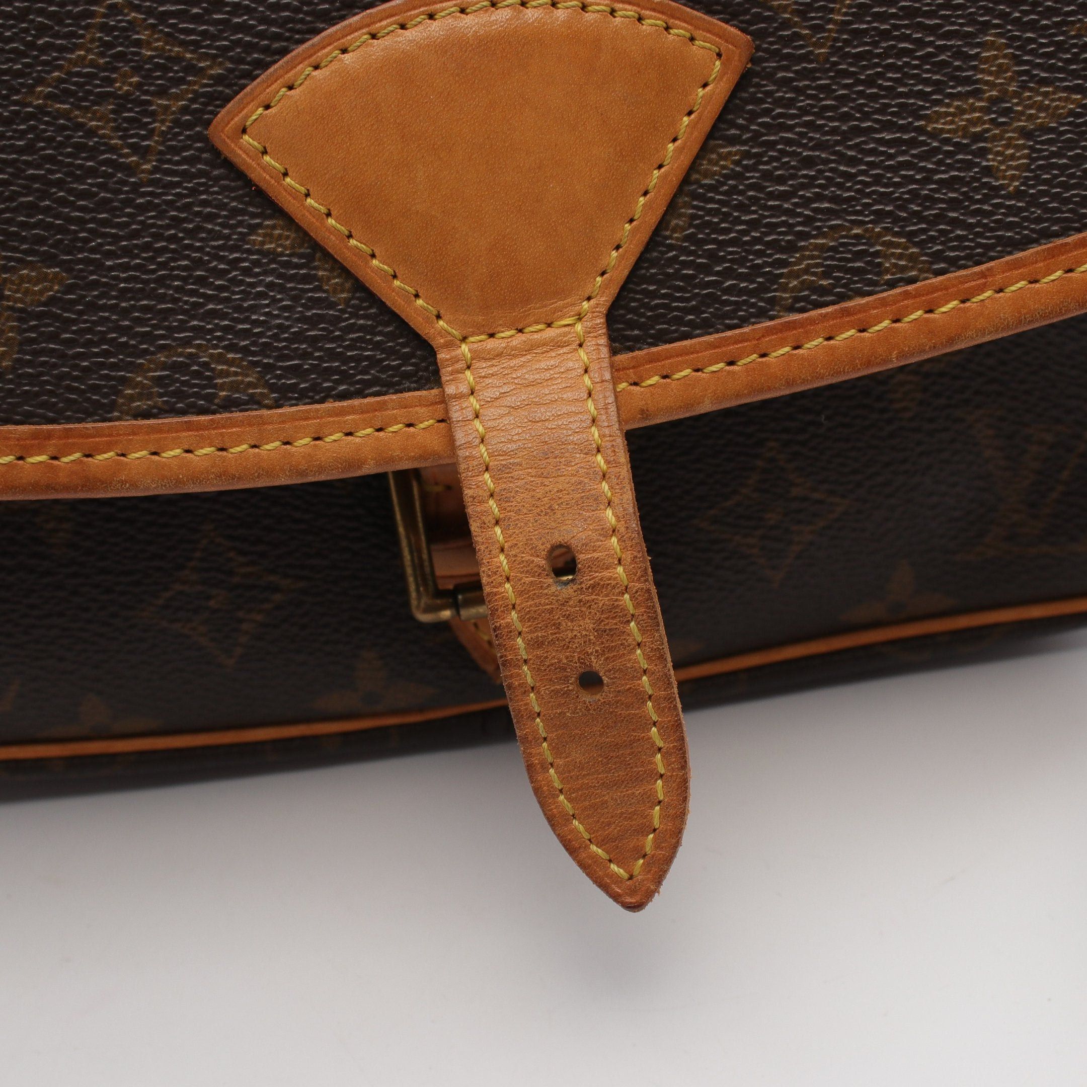 Louis Vuitton Louis Vuitton Sologne Monogram Shoulder Bag Leather Brown Size ONE SIZE - 8 Thumbnail
