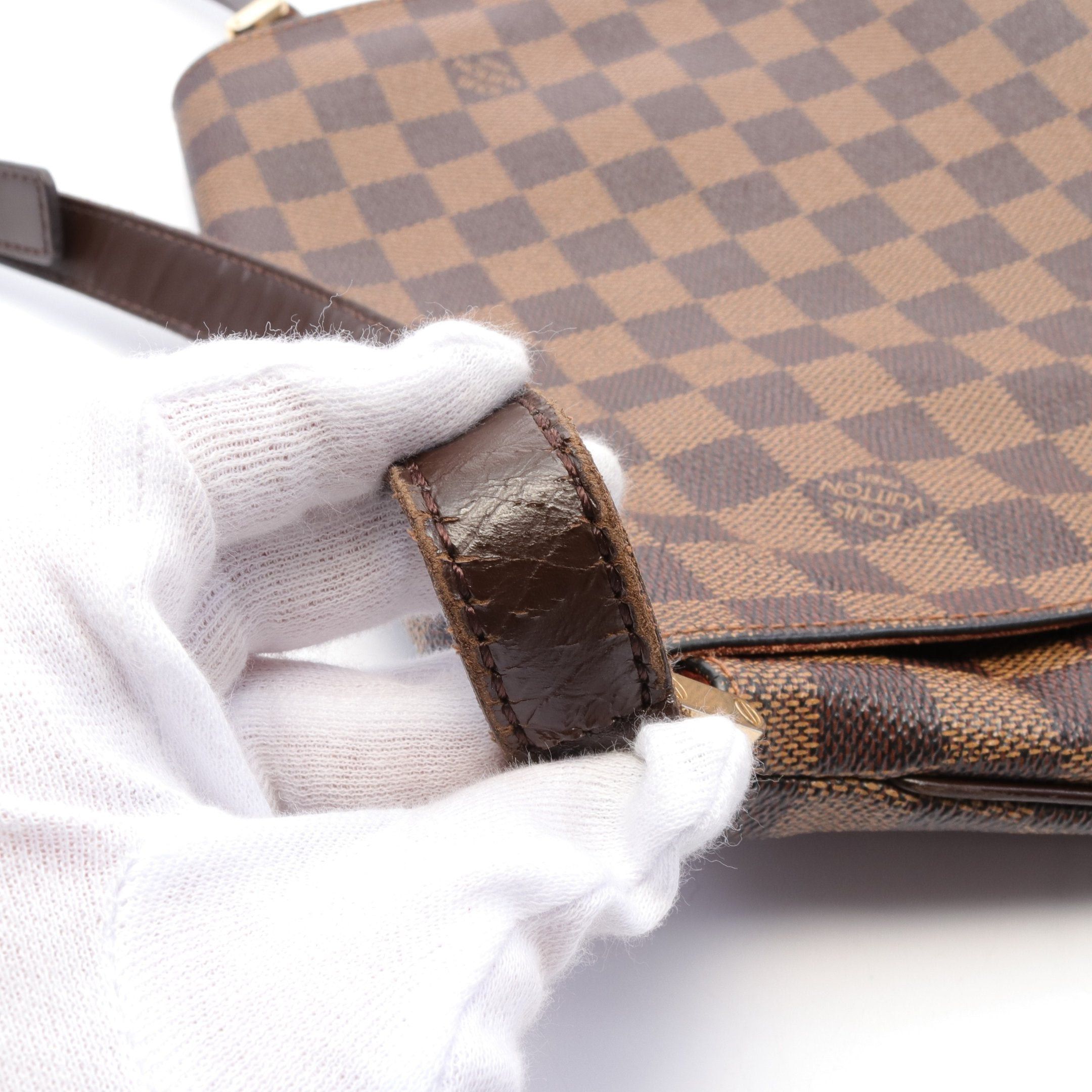 Louis Vuitton Louis Vuitton Musette Damier Ebene Shoulder Bag Leather Brown Size ONE SIZE - 7 Thumbnail
