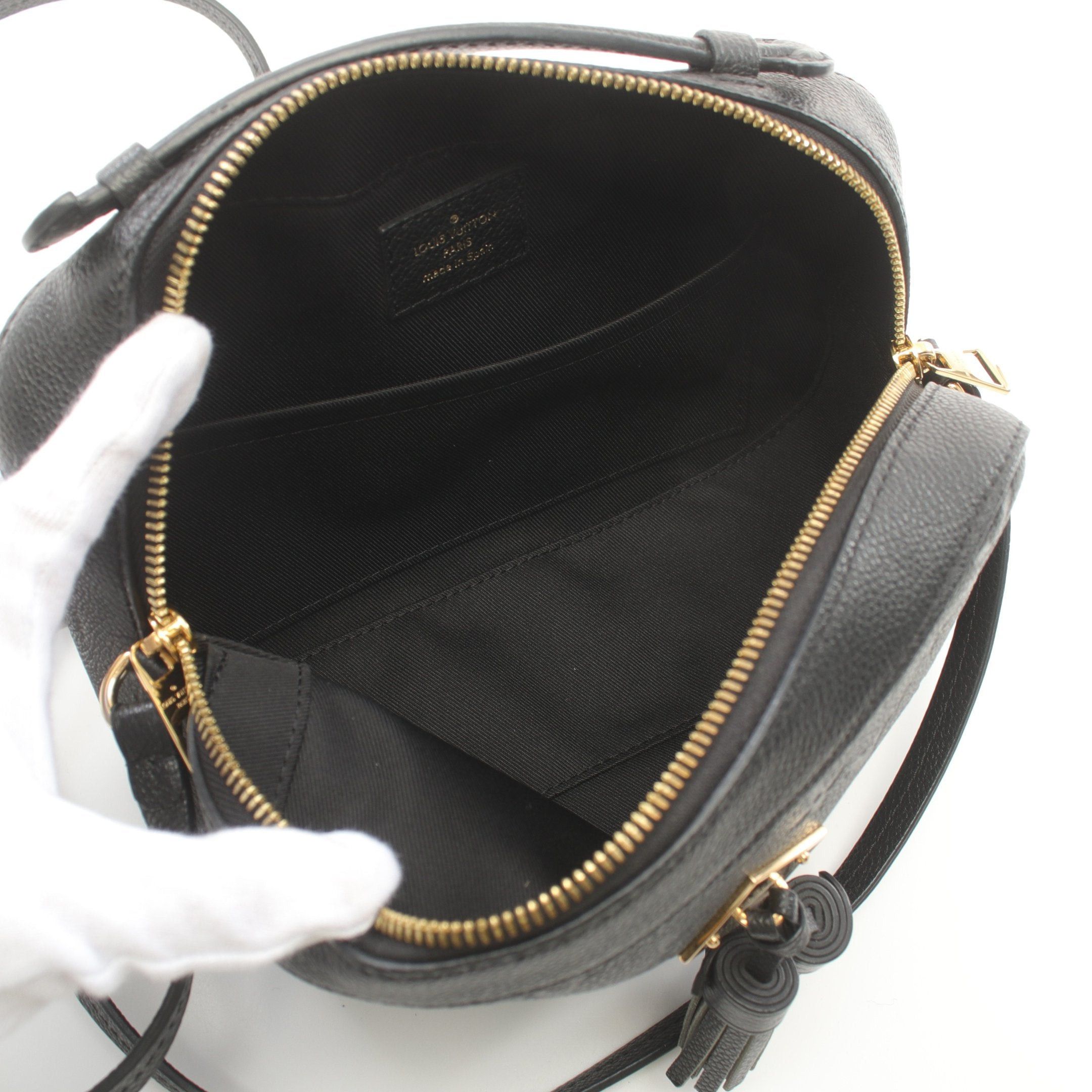 Louis Vuitton Louis Vuitton Saintonge Monogram Empreinte Noir Shoulder Bag Leather Black Size ONE SIZE - 3 Thumbnail