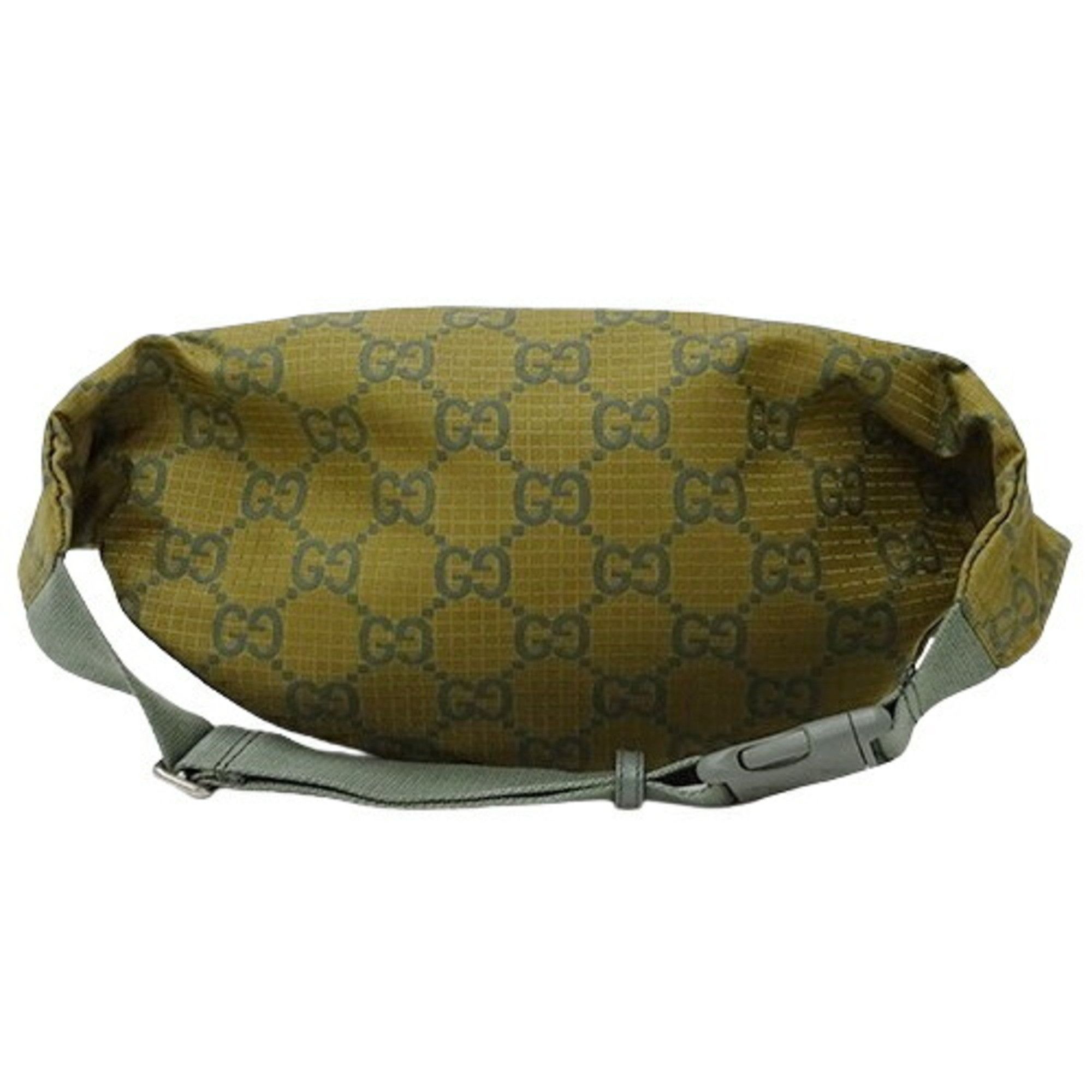 Gucci Gucci Bag Men's Body Waist GG Nylon Khaki Beige Green 792287 Limited Edition Size ONE SIZE - 3 Thumbnail