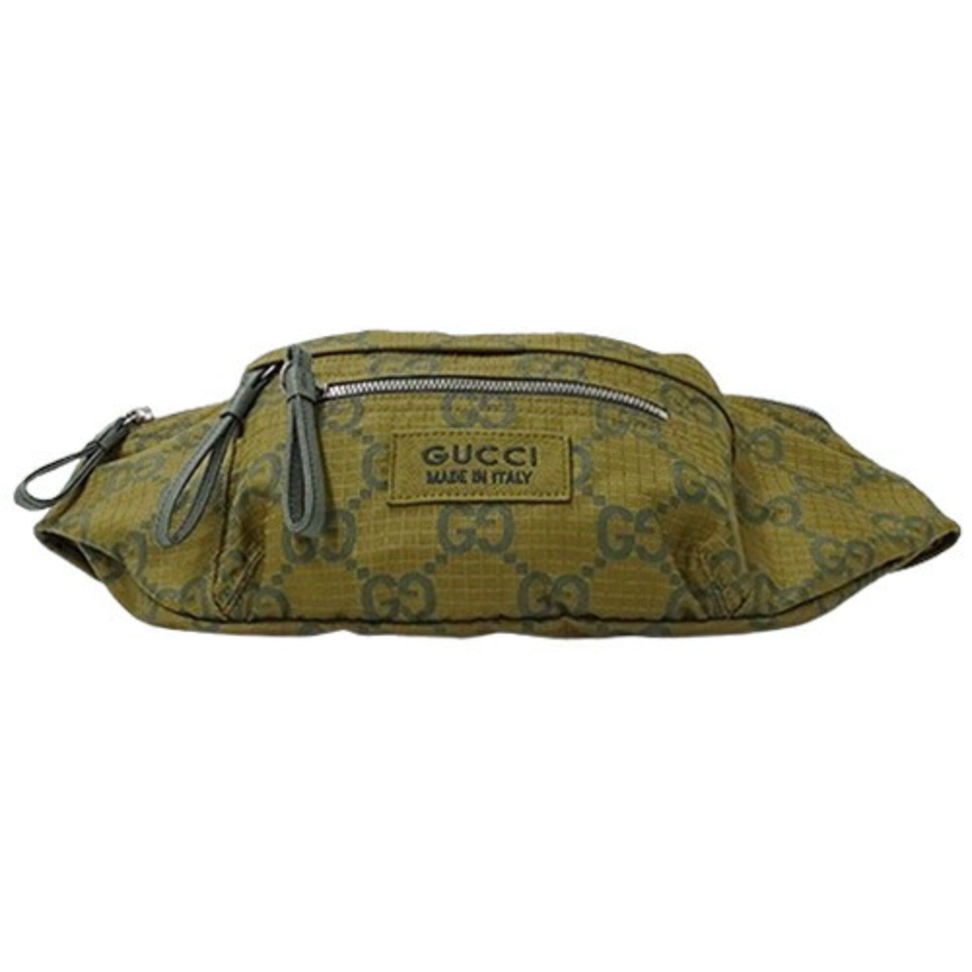 Gucci Gucci Bag Men's Body Waist GG Nylon Khaki Beige Green 792287 Limited Edition Size ONE SIZE - 4 Thumbnail