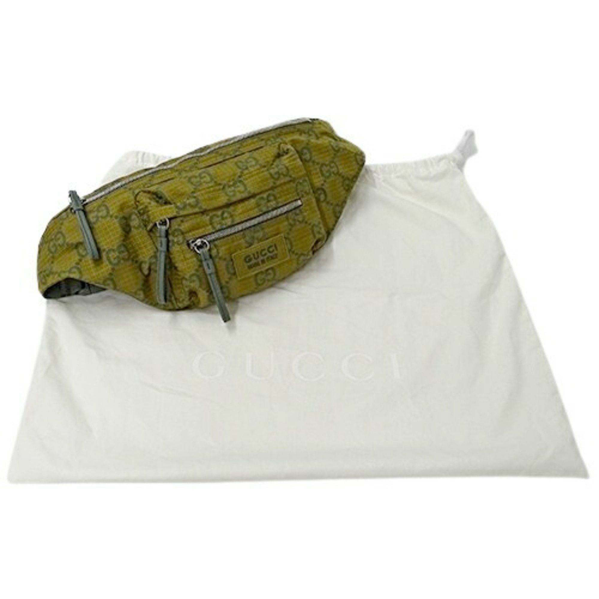 Gucci Gucci Bag Men's Body Waist GG Nylon Khaki Beige Green 792287 Limited Edition Size ONE SIZE - 8 Thumbnail