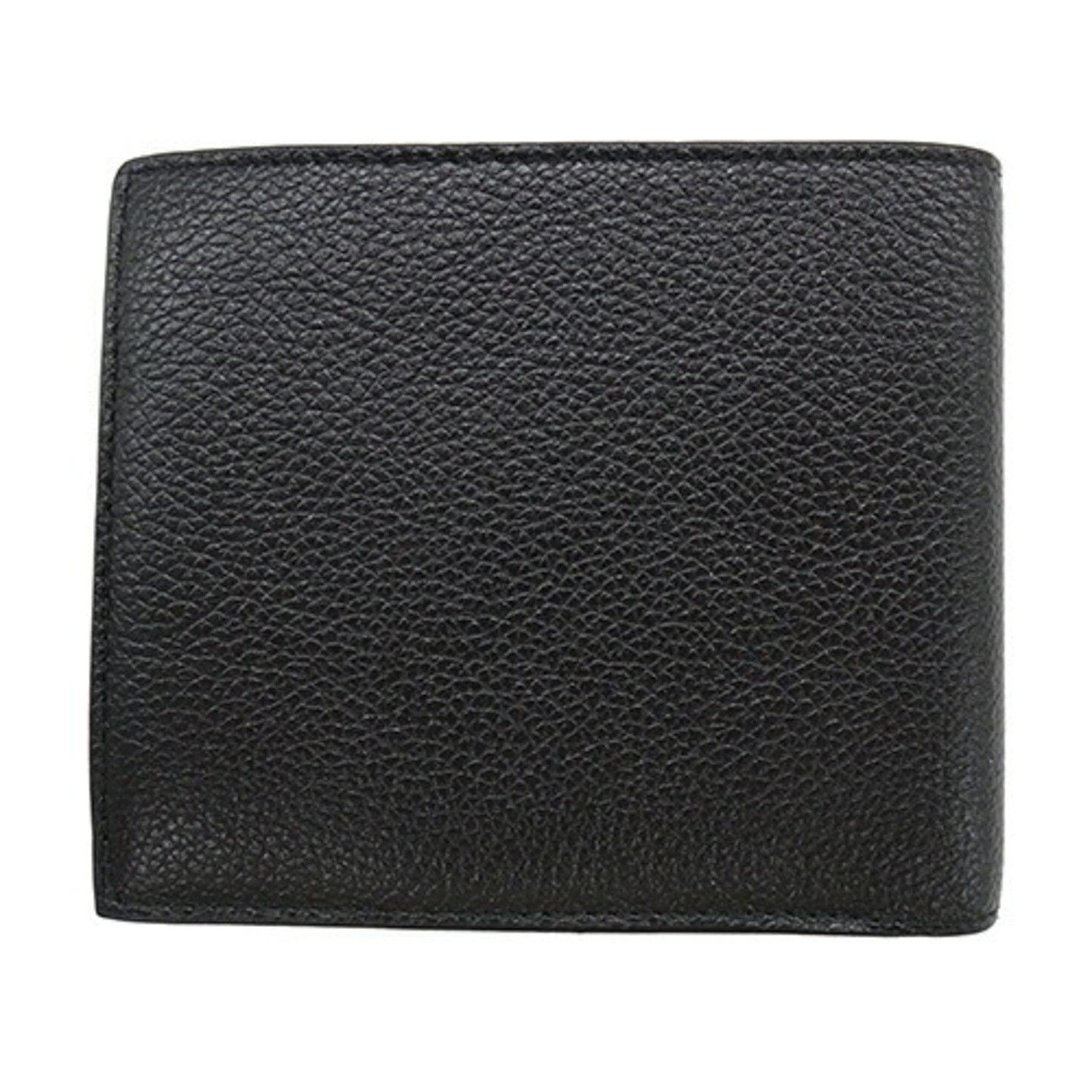 Balenciaga BALENCIAGA Men's Bi-fold Wallet Cash Square Folded Coin Leather Black 594315 Compact Size ONE SIZE - 3 Thumbnail