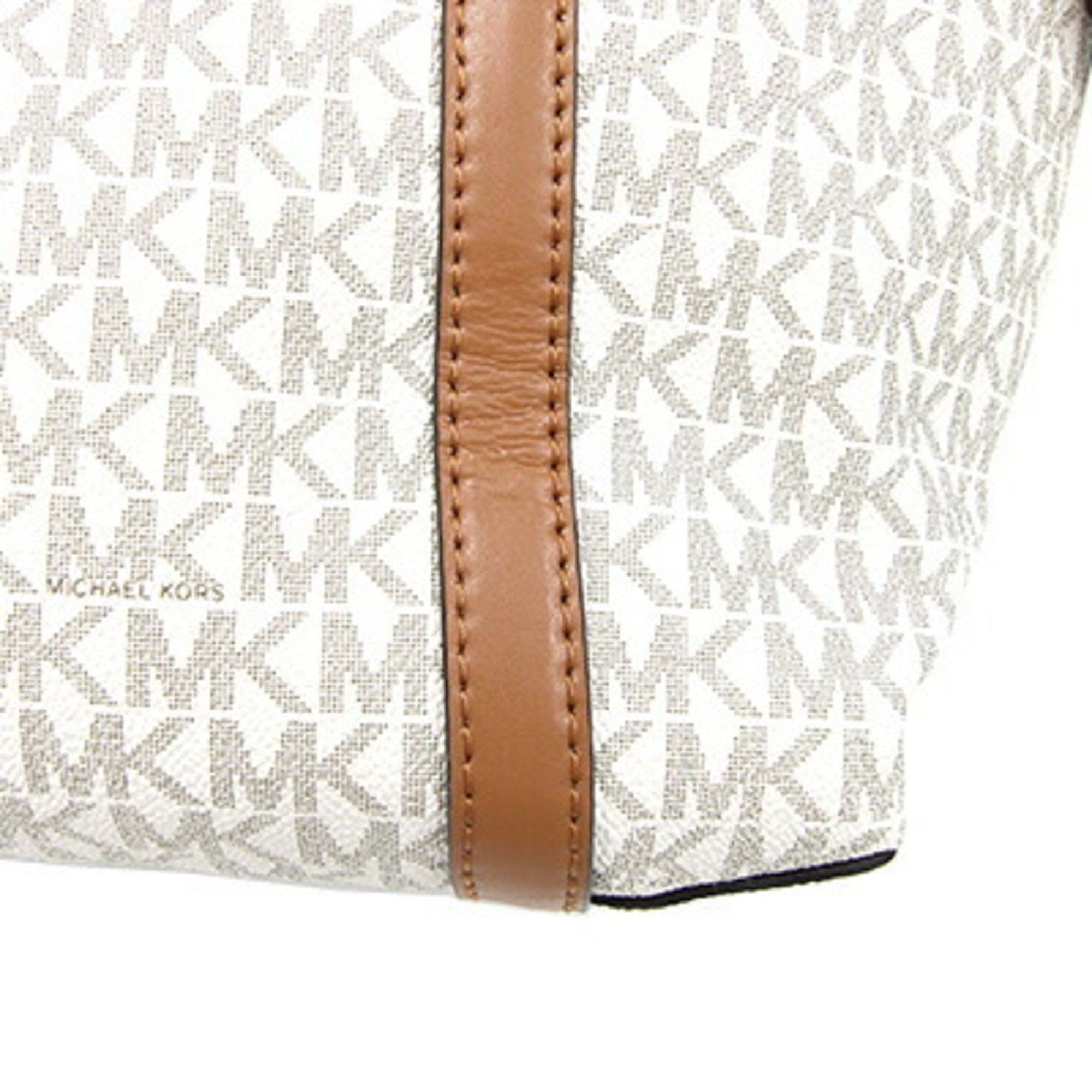 Michael Kors Michael Kors Tote Bag Nomad 30T0GNXT9B Off-white Brown PVC Leather Shoulder Tassel Women's MICHAEL KORS Size ONE SIZE - 5 Thumbnail