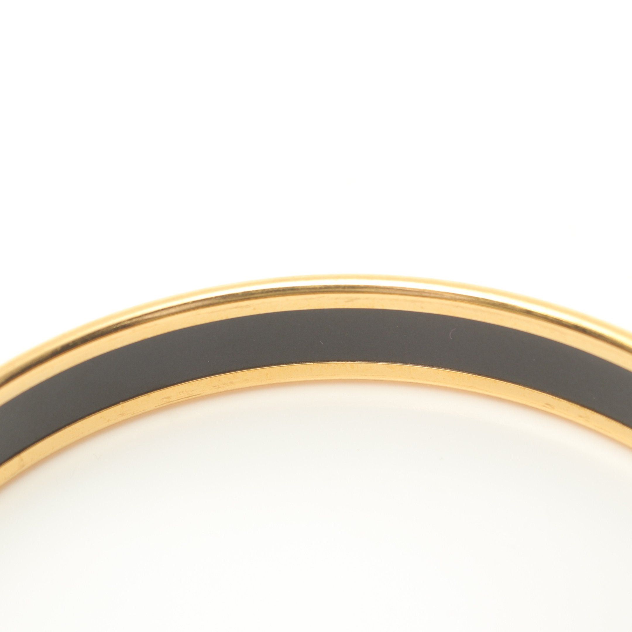 Hermes Hermes Enamel Pm Bangle Gp Cloisonne Gold Orange Multicolor Size ONE SIZE - 5 Thumbnail