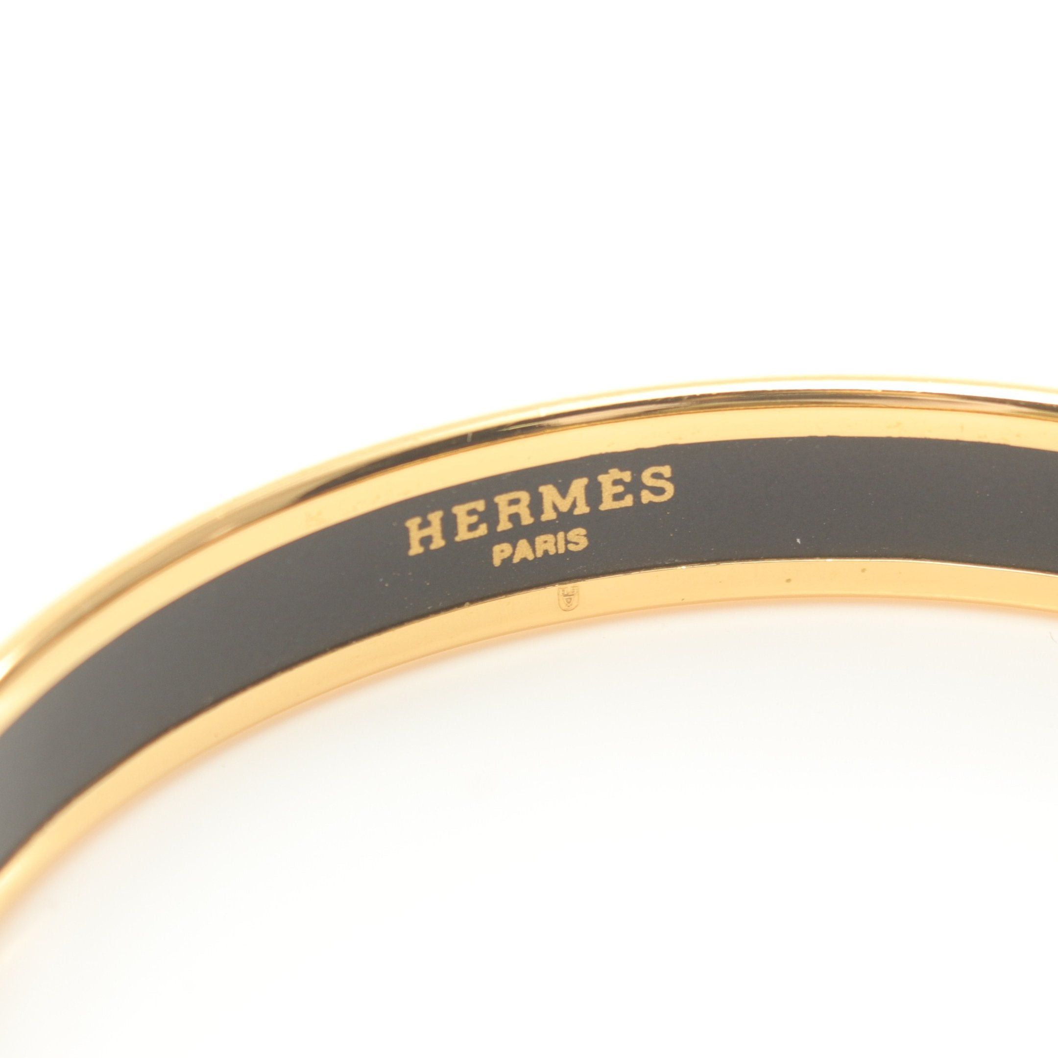 Hermes Hermes Enamel Pm Bangle Gp Cloisonne Gold Light Blue Multicolor Size ONE SIZE - 3 Thumbnail