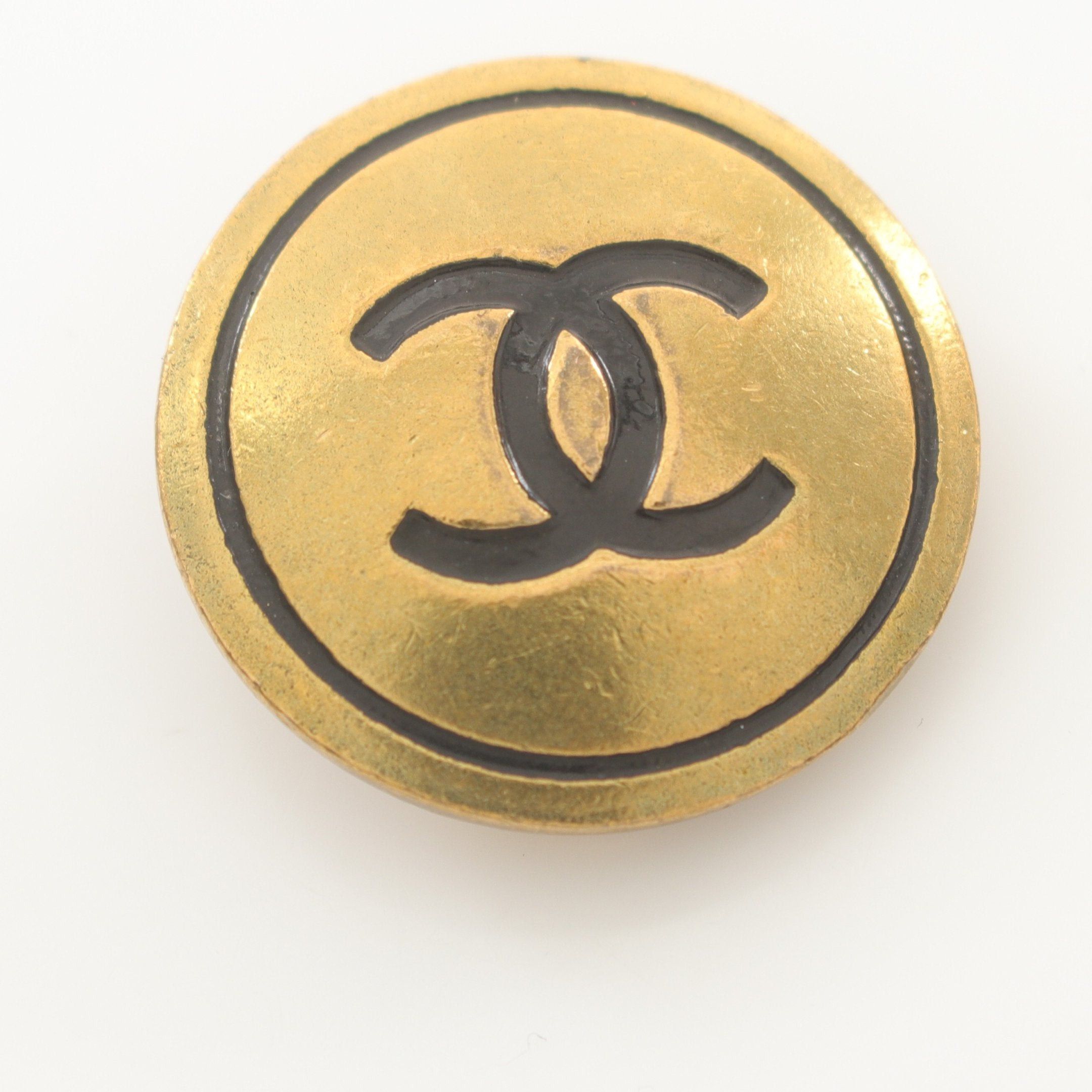 Chanel Chanel Coco Mark Earrings Gp Gold Black 94P Size ONE SIZE - 7 Thumbnail