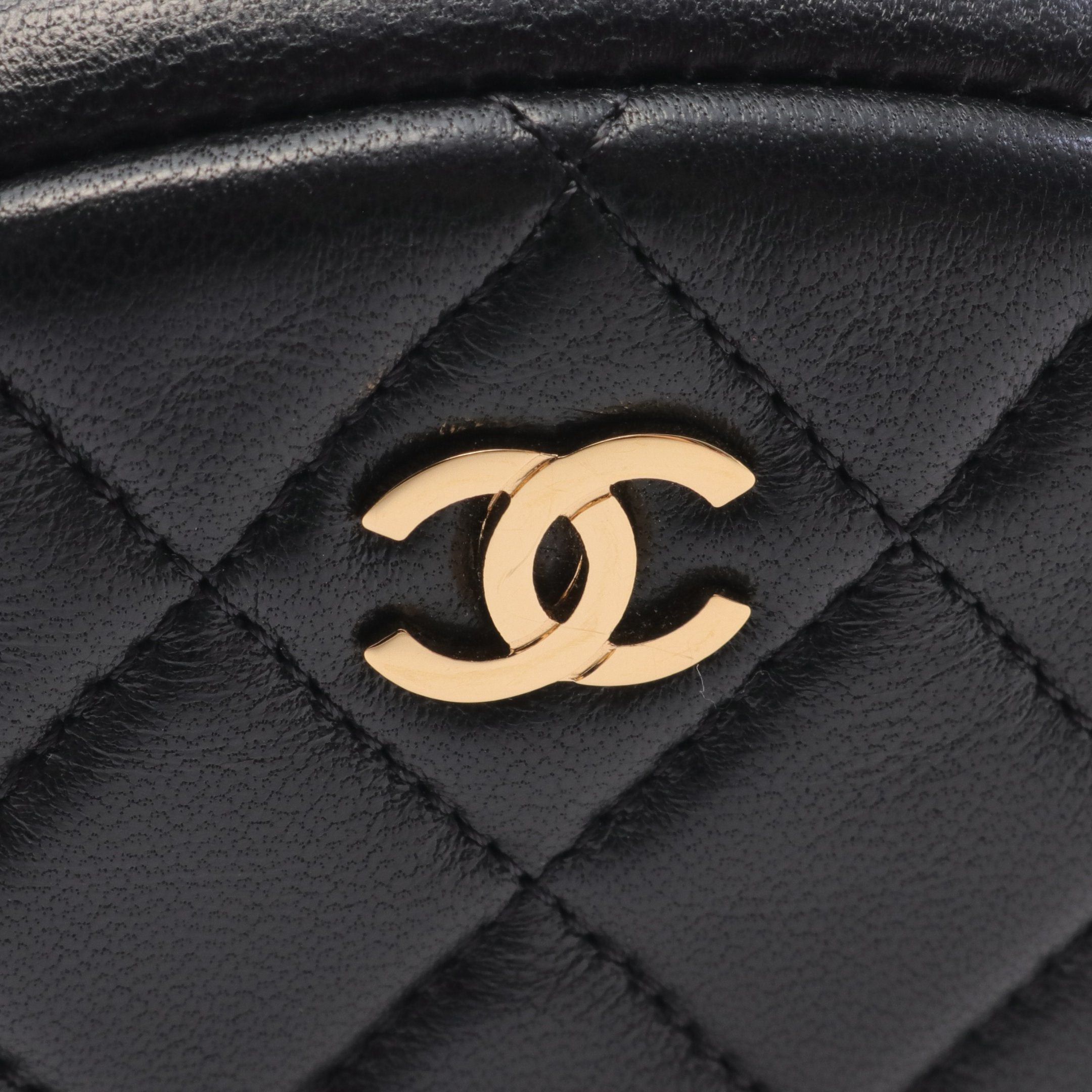 Chanel Chanel Matelasse Pouch Lambskin Black Gold Hardware Size ONE SIZE - 6 Thumbnail
