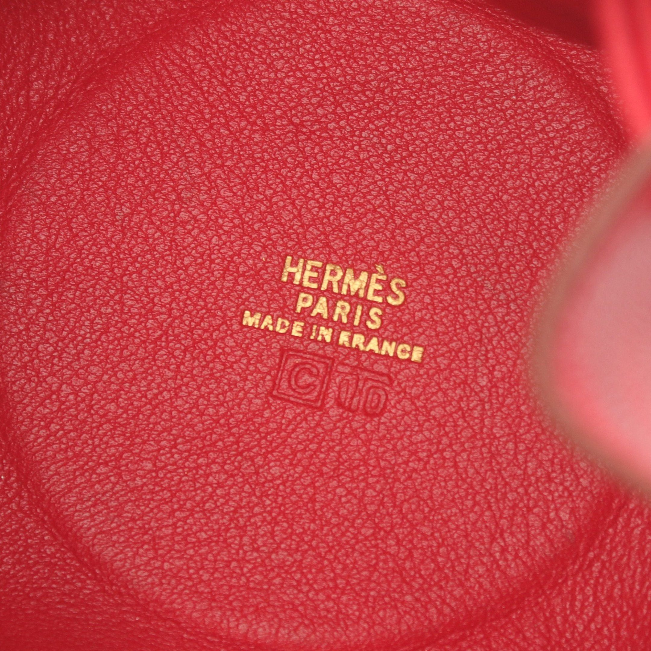 Hermes Hermes Vespa Rouge Casac Pouch Veau Gulliver Red Gold Hardware □C Stamp Size ONE SIZE - 4 Thumbnail