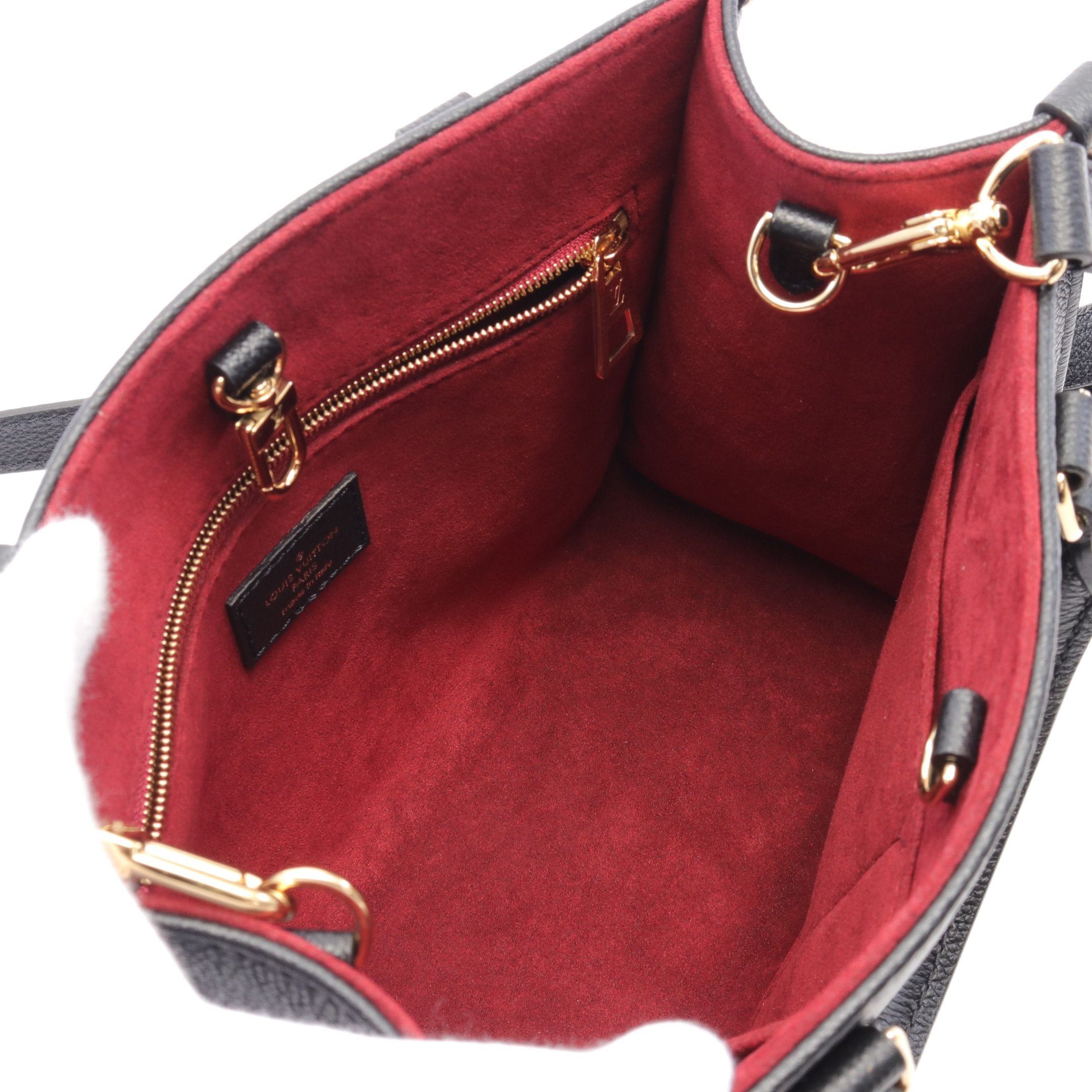 Louis Vuitton Louis Vuitton On-The-Go Pm Bicolor Monogram Empreinte Handbag Leather Black Beige Size ONE SIZE - 3 Thumbnail