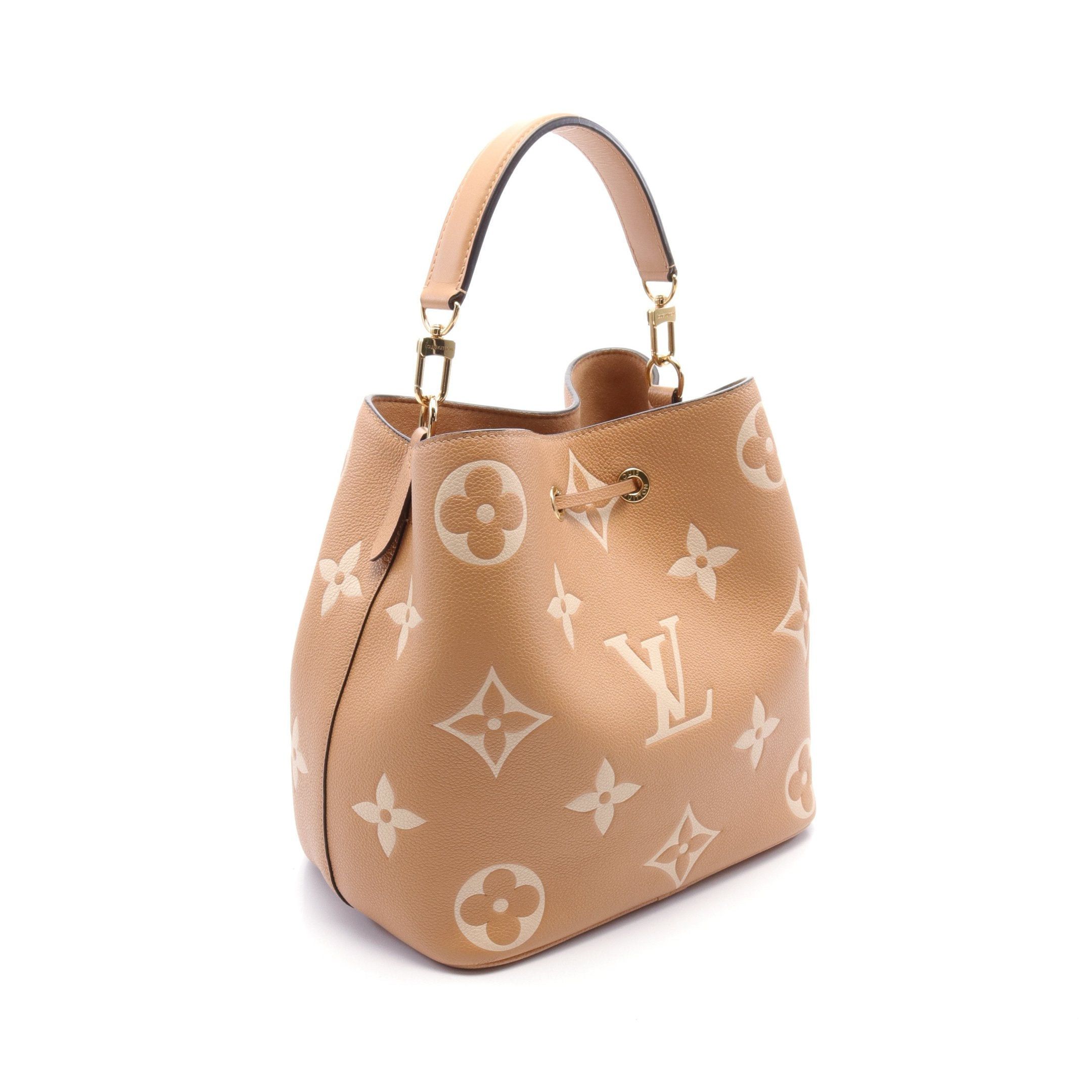 Louis Vuitton Louis Vuitton Neo Noe Mm Bicolor Monogram Empreinte Arizona Beige Shoulder Bag Leather Light Brown Ivory Size ONE SIZE - 2 Thumbnail